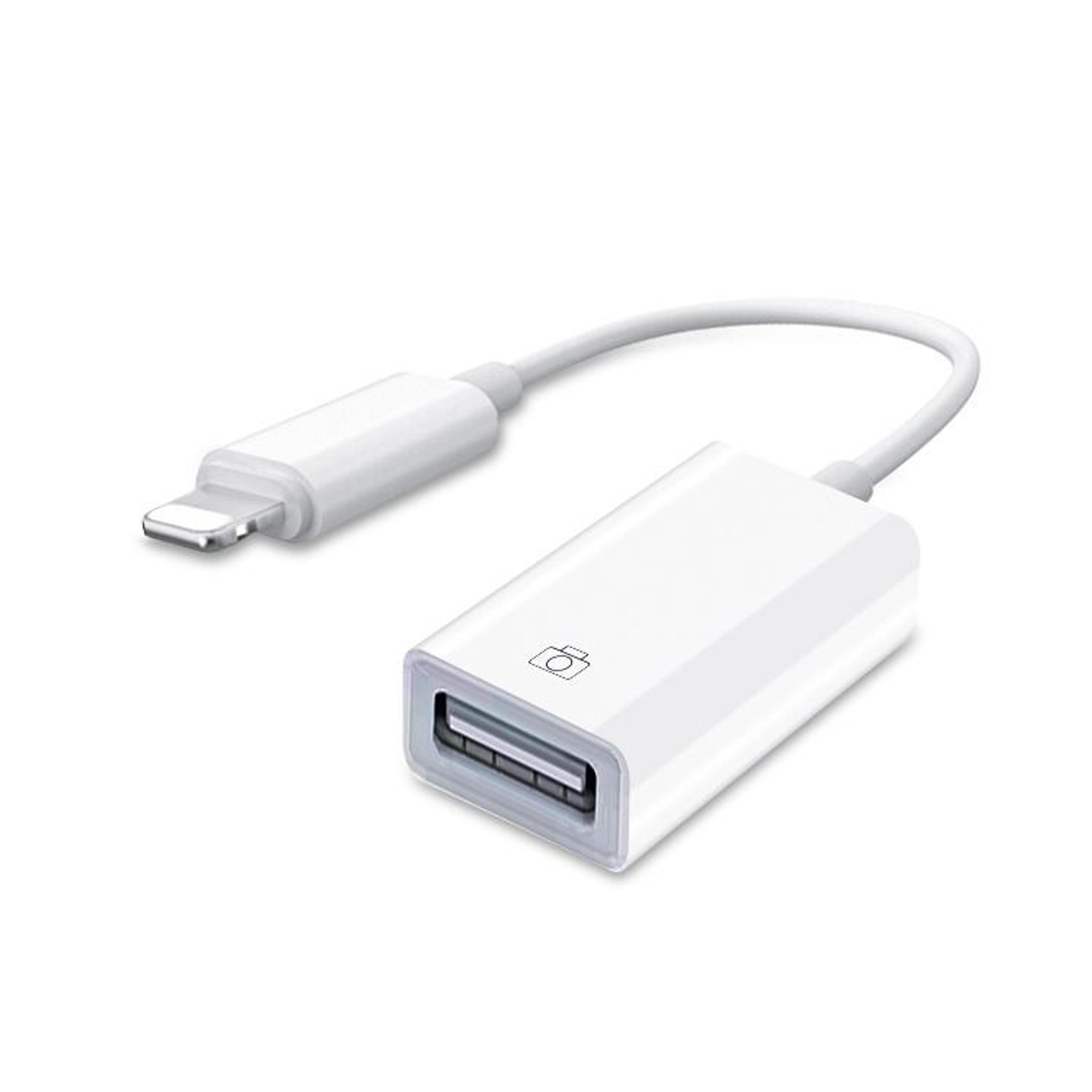 usb otg adapter ipad camera connection kit 10cm ios usb device cable white