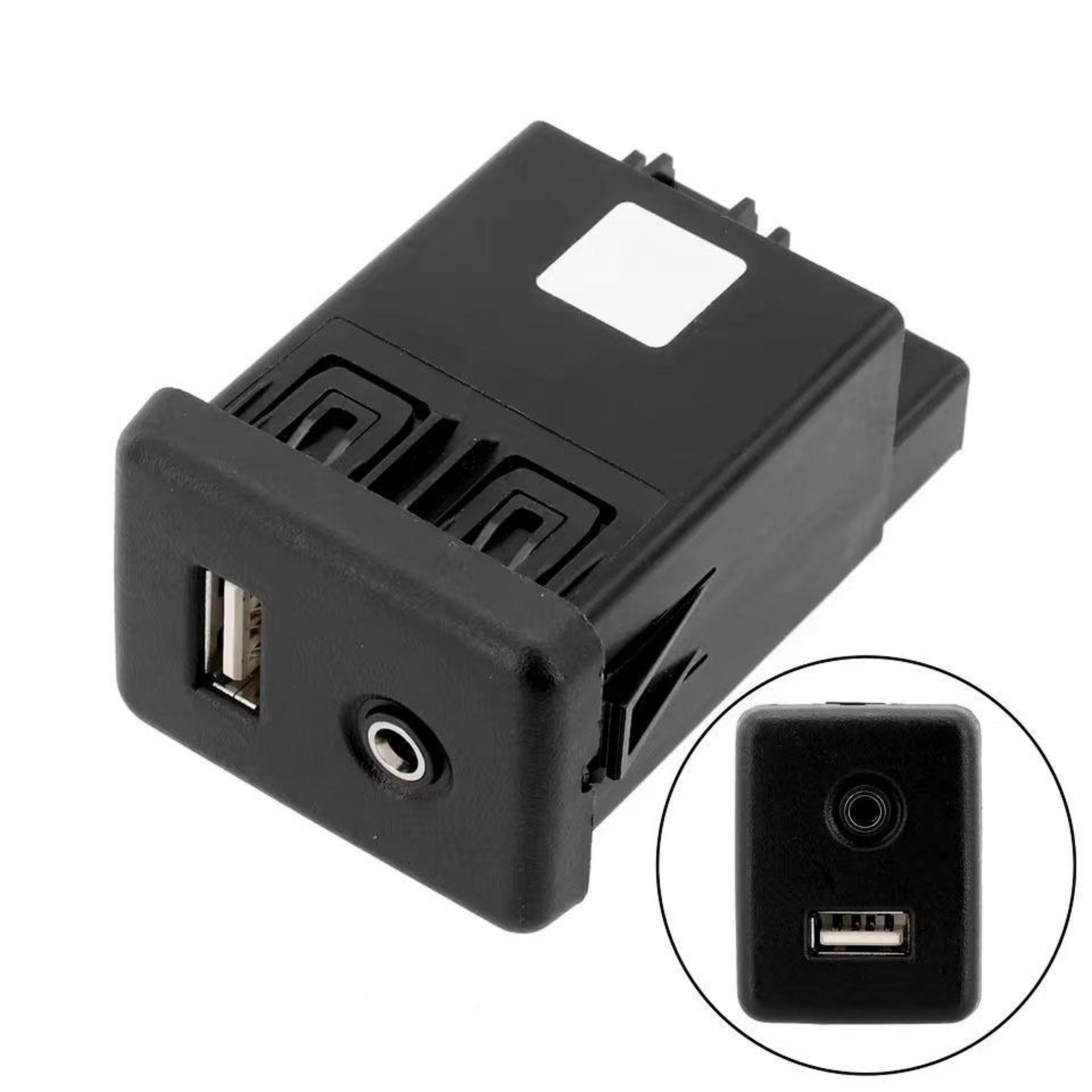 premium chevrolet usb & aux socket connector replacement with usb and aux ports (direct fit)