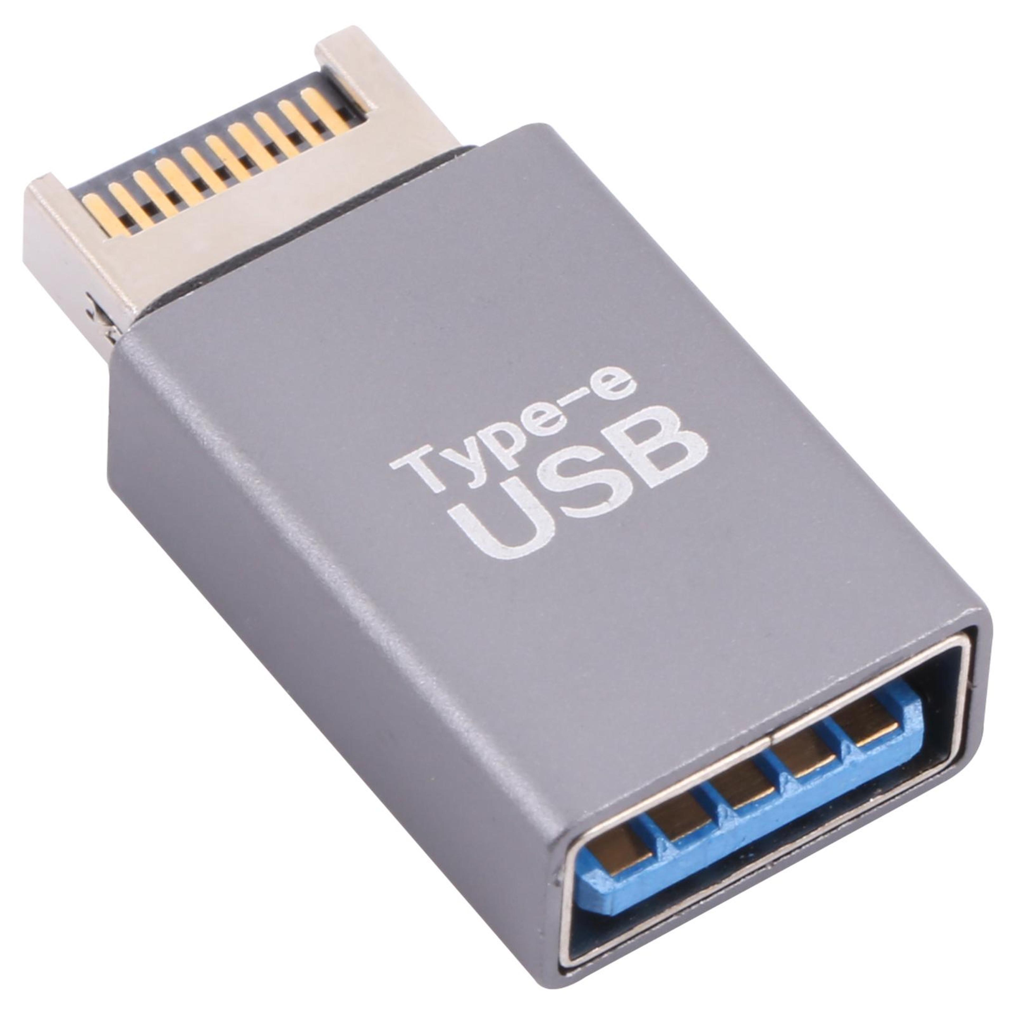 usb female to type-e male adapter converter for front panel usb connectivity