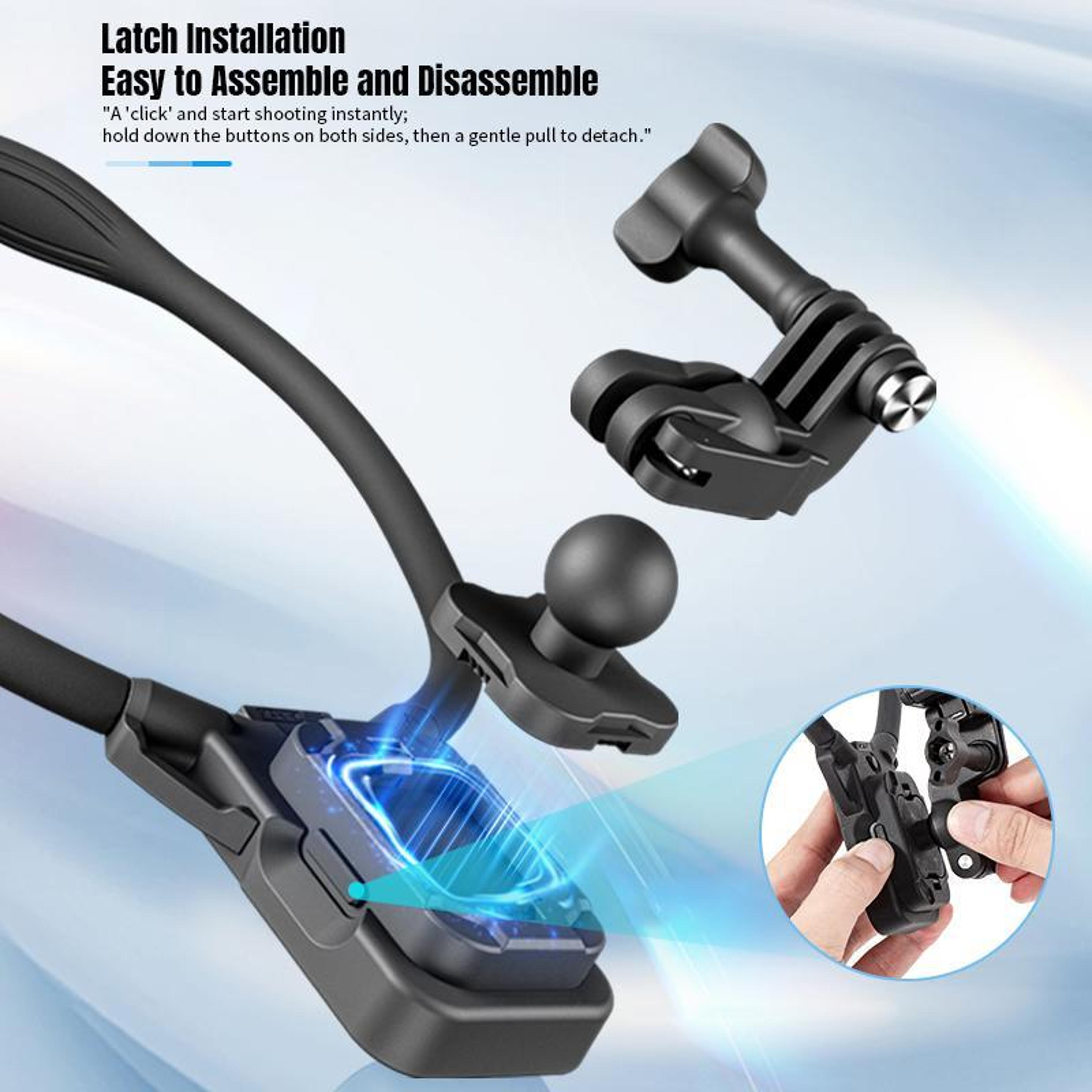 STARTRC V3 POV Camera Mount Neck Mount For Action Camera With GoPro Chest Strap Magnetic Quick Rele 13
