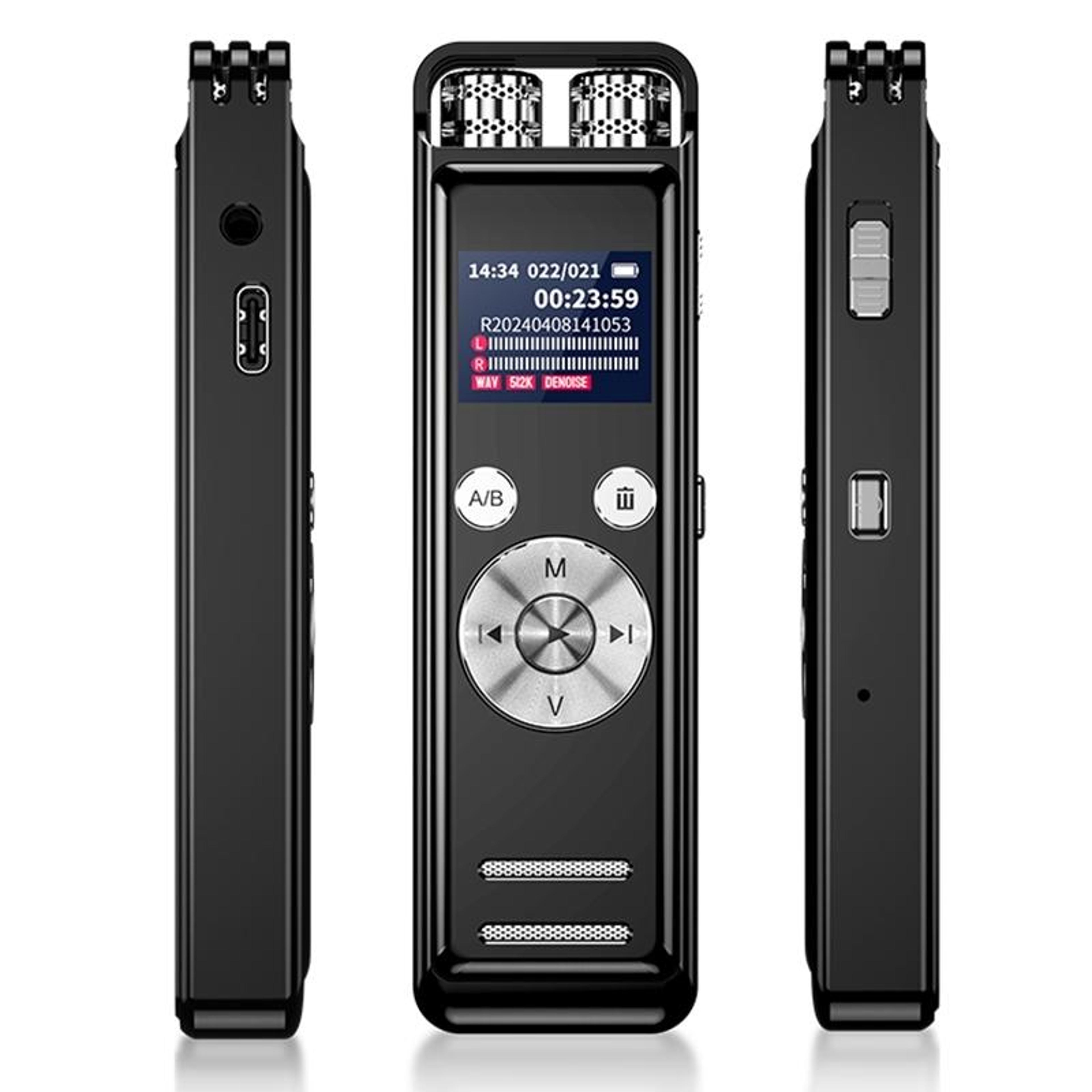 ZD43B Digital Voice Recorder 32GB With AI Noise Reduction Dual Microphone Audio Recorder 6