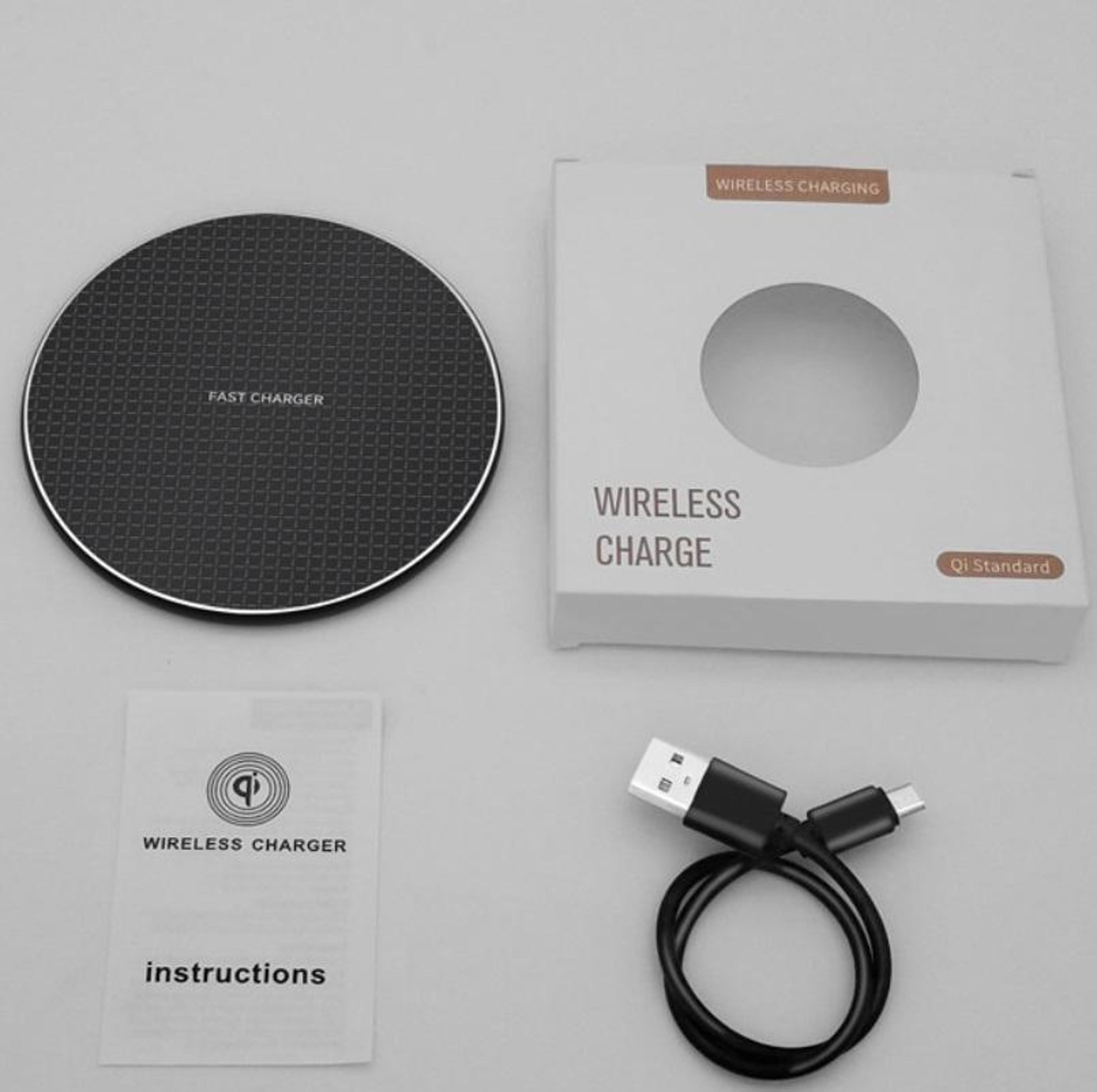 K8 10W Fast Wireless Charger Pad  Slim Aluminum Alloy Qi Charging Pad For IPhone  Android 7