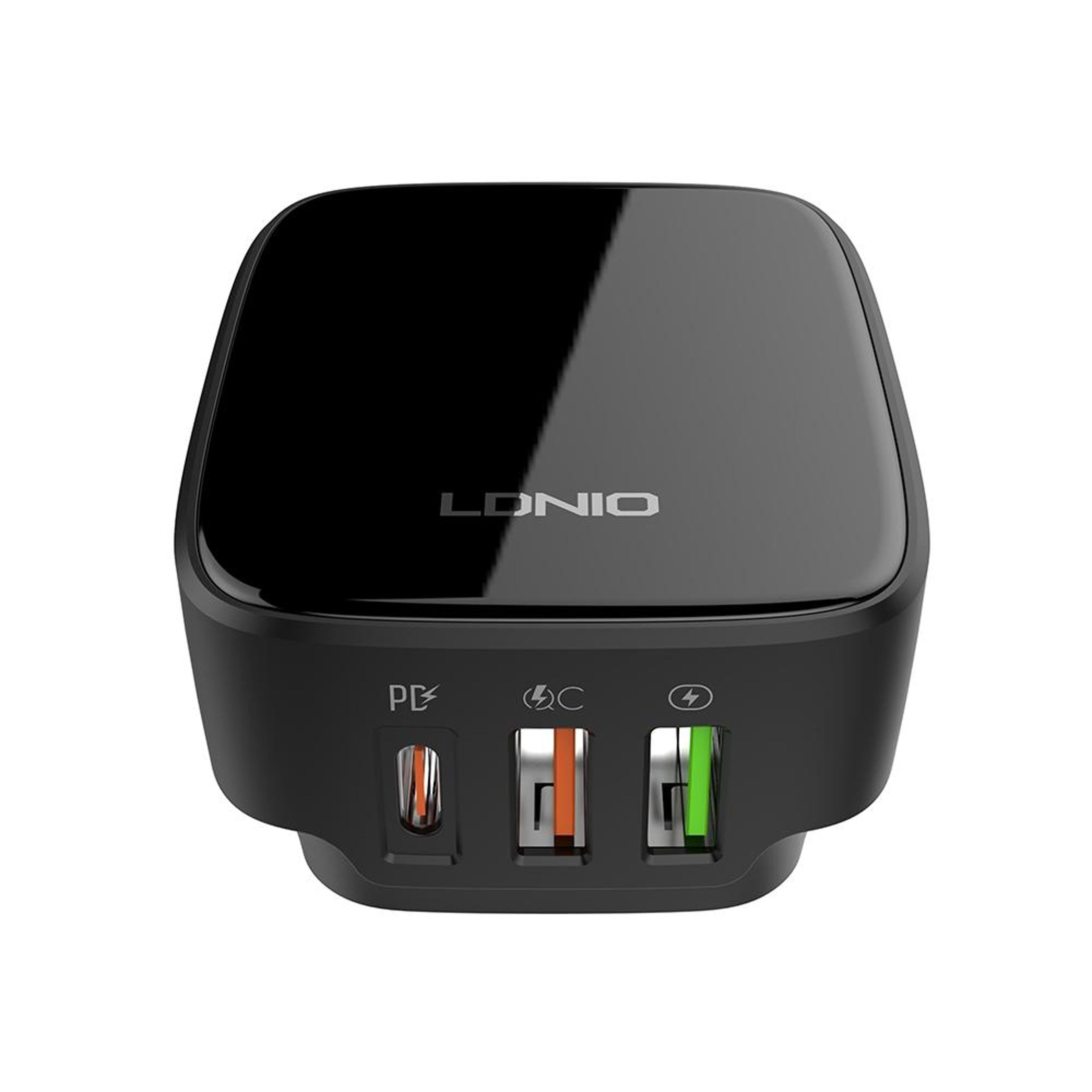 LDNIO 32W USB C PD Charger Fast Wall Charger With Dual USB Ports And 1m Lightning Cable US Plug 1