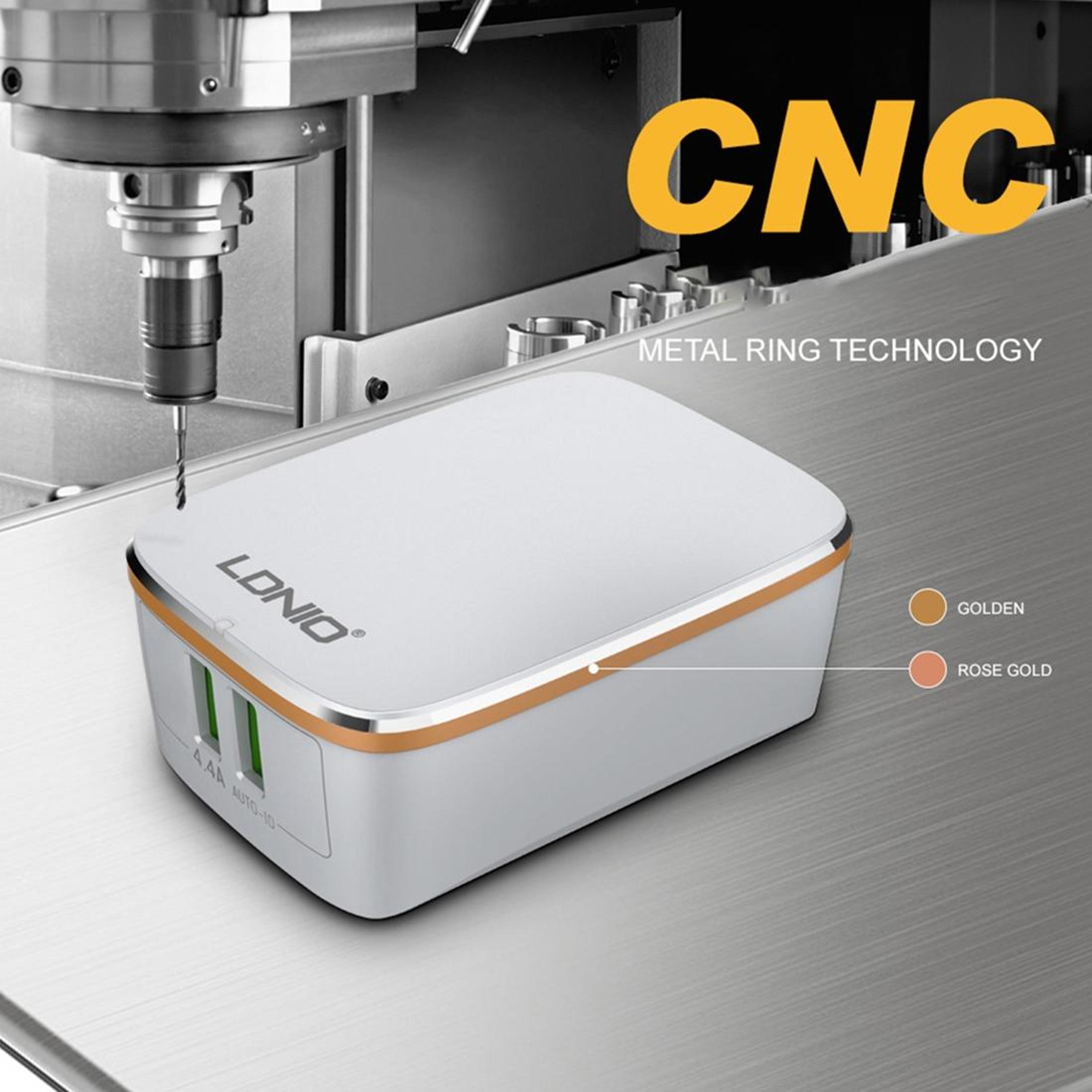 LDNIO A2204 Dual USB Charger 12W Travel Wall Charger With Micro USB Cable 7