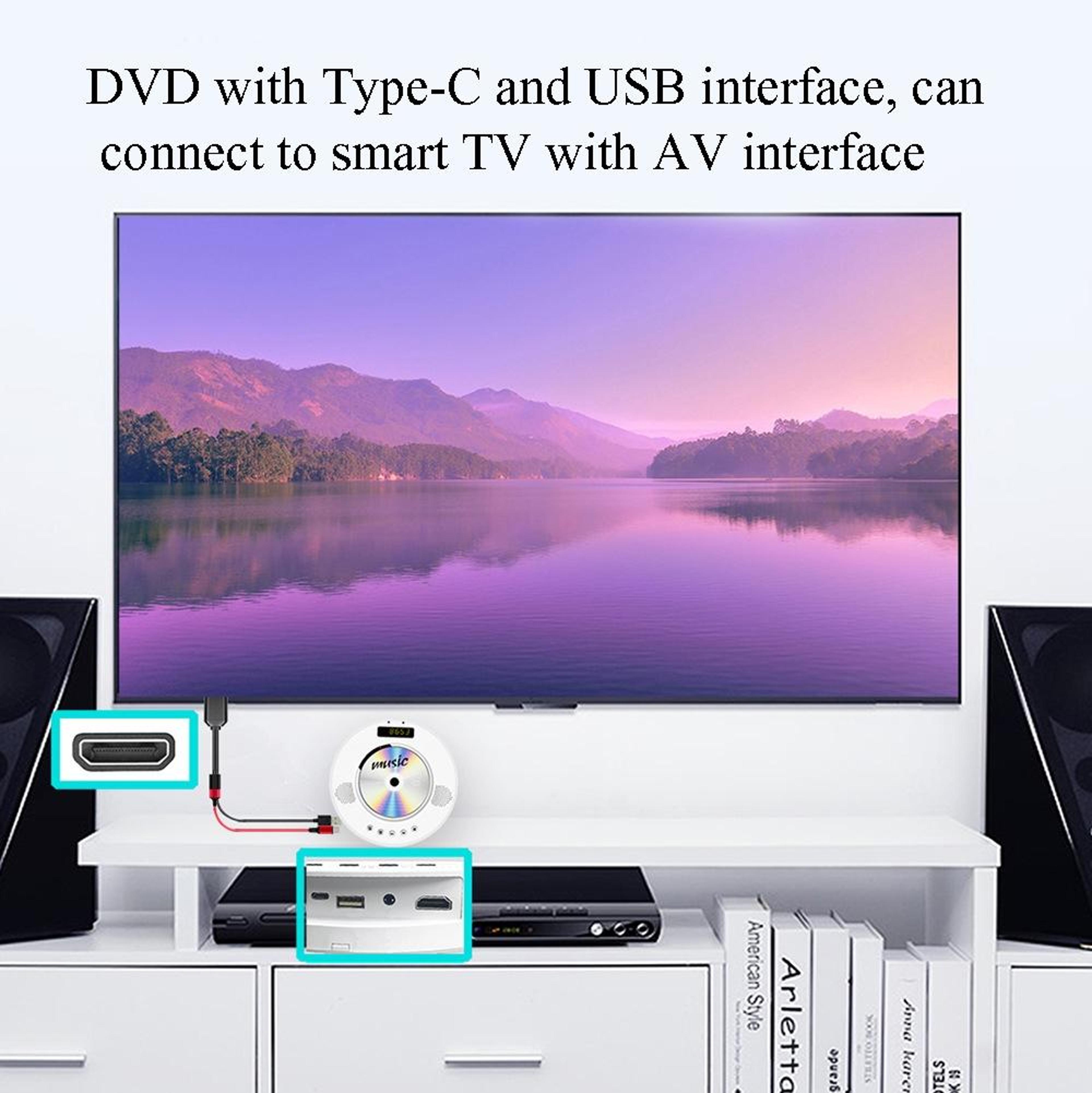 USB C To HDMI Adapter 1080P Plug And Play TV Screen Connector With USB Power 18M 5