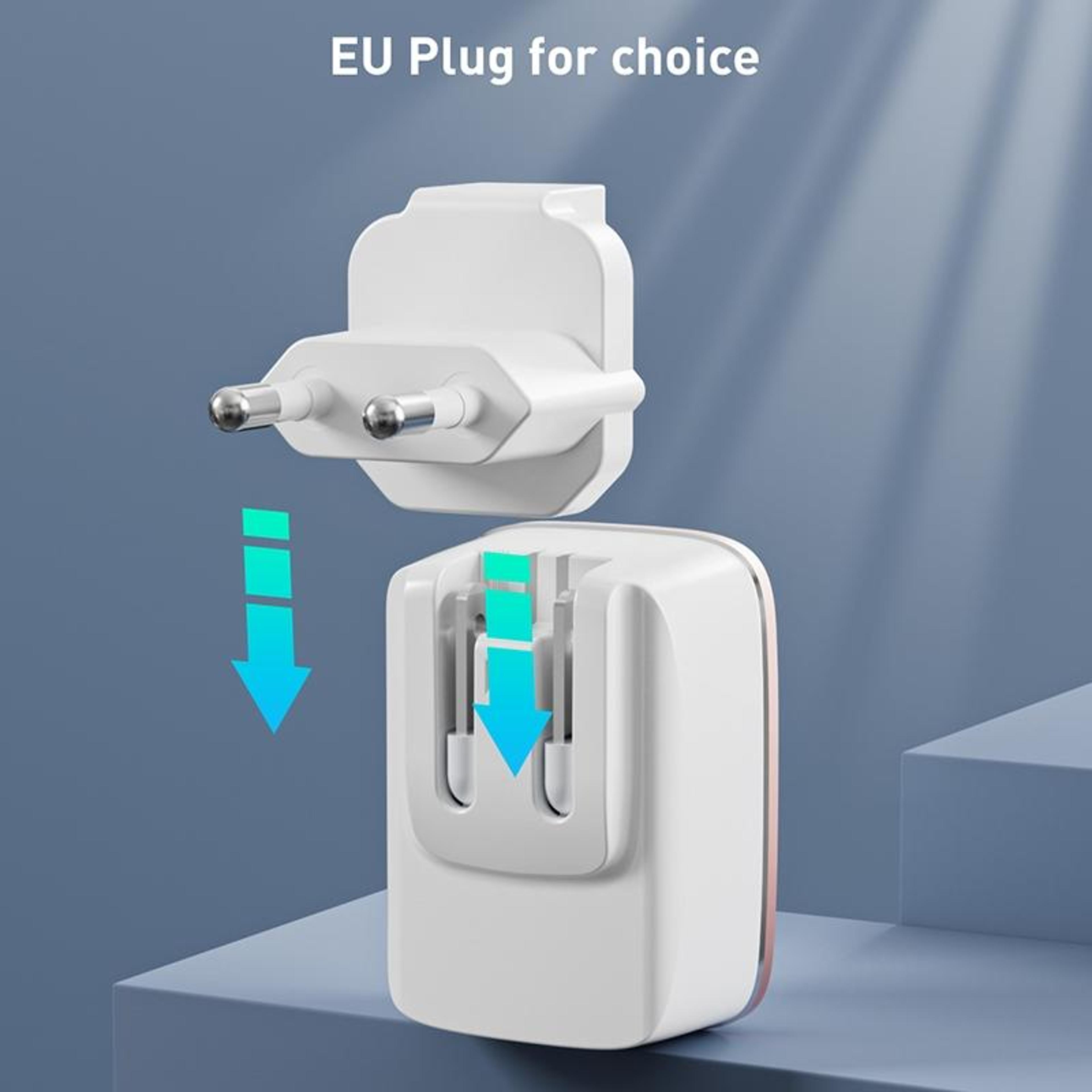 LDNIO 18W USB Fast Charger QC30 Wall Adapter With USB C Charger Cable US Plug 4