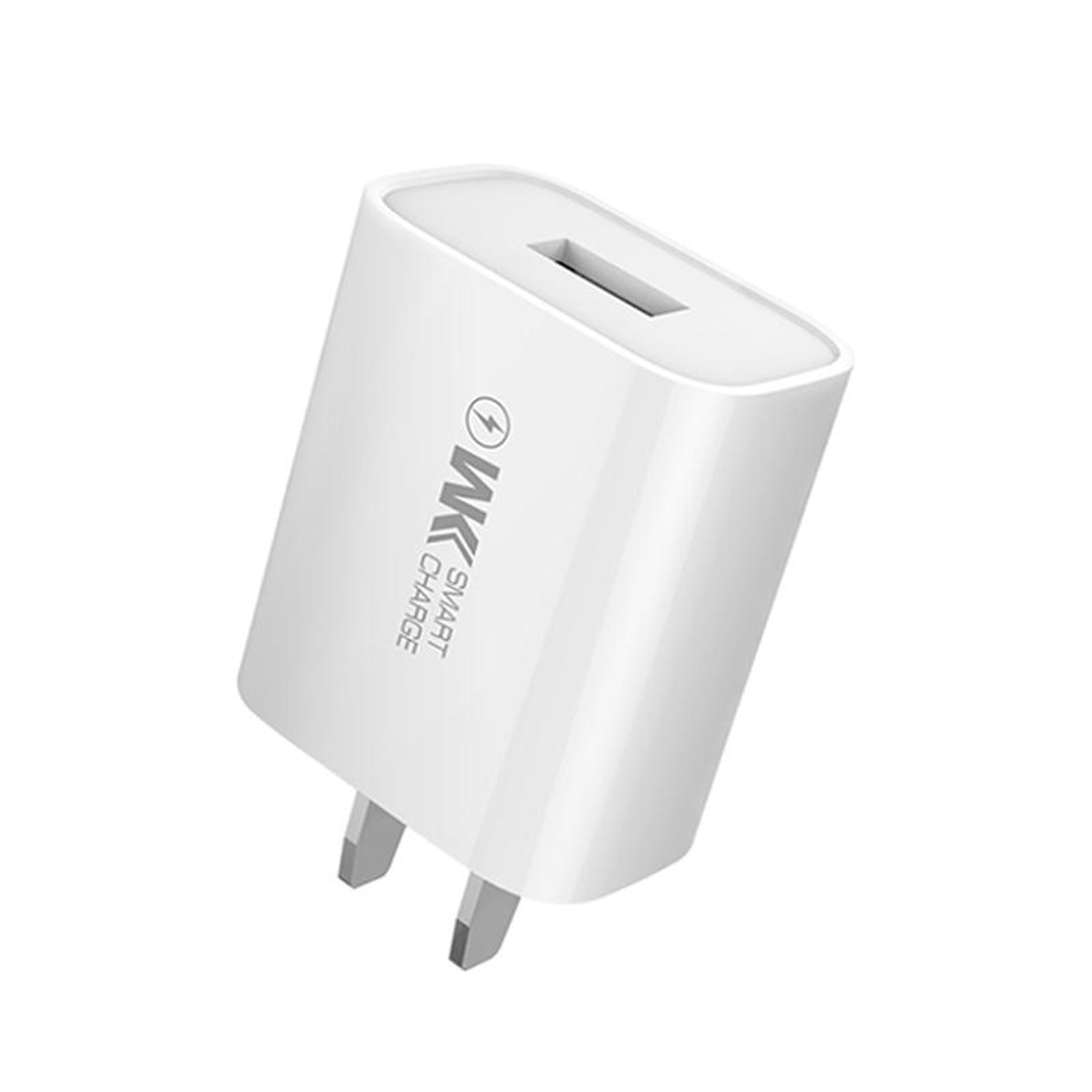 WK 2A USB Type C Charger With USB C Cable Compact Wall Charger US Plug 1