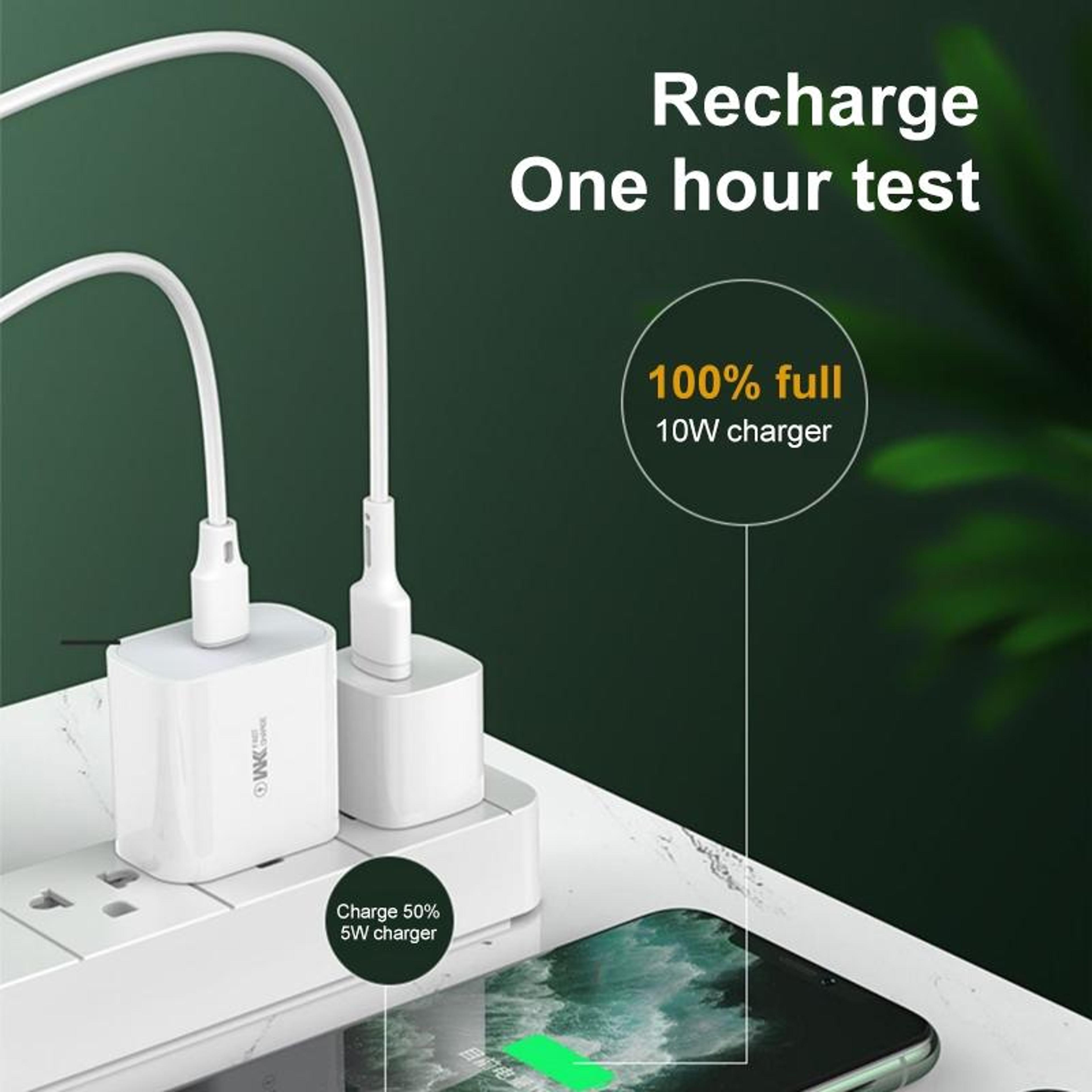 WK 2A USB Type C Charger With USB C Cable Compact Wall Charger US Plug 6