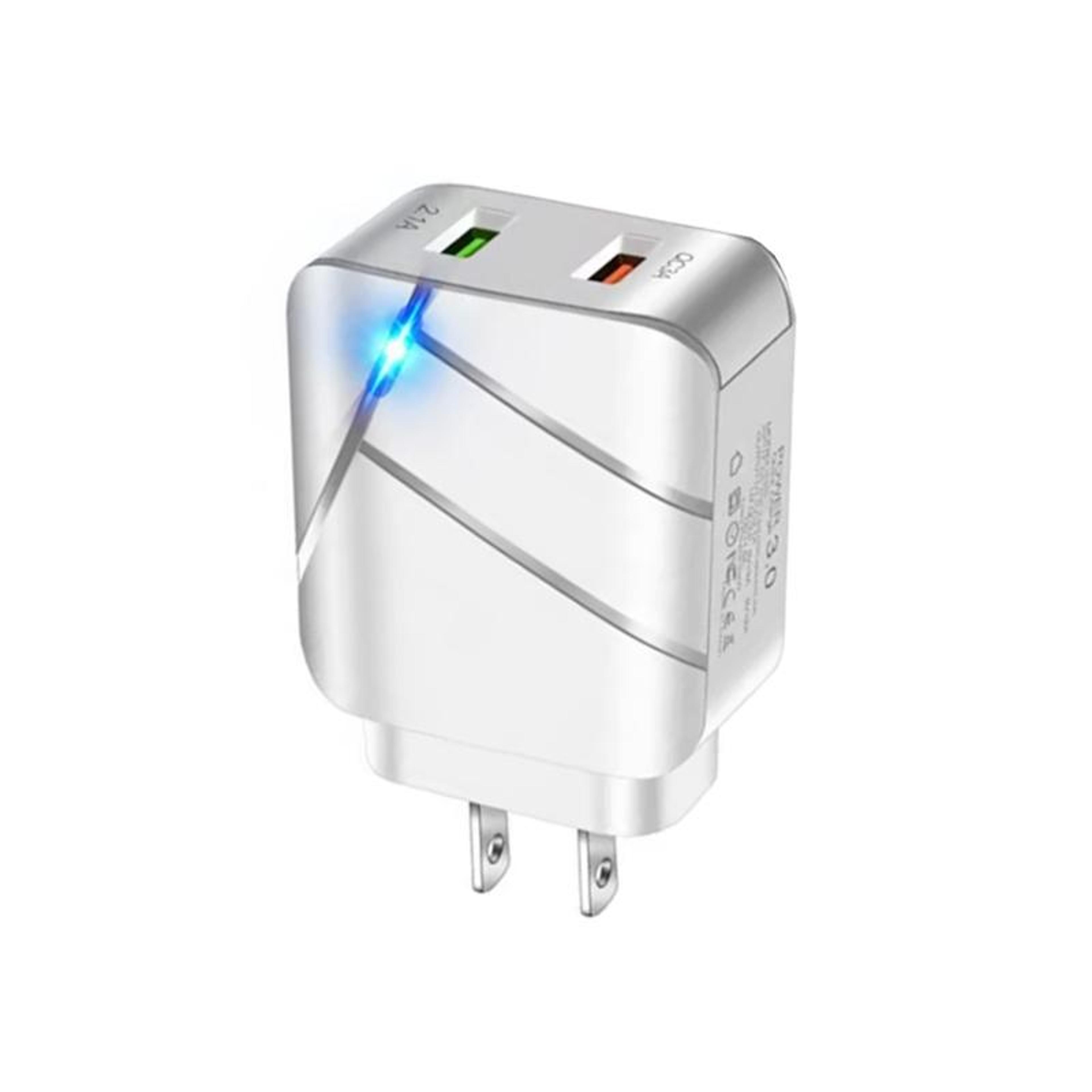 TEQ820 28W Dual USB QC30 Fast Wall Charger With 18W Quick Charge Adapter 8