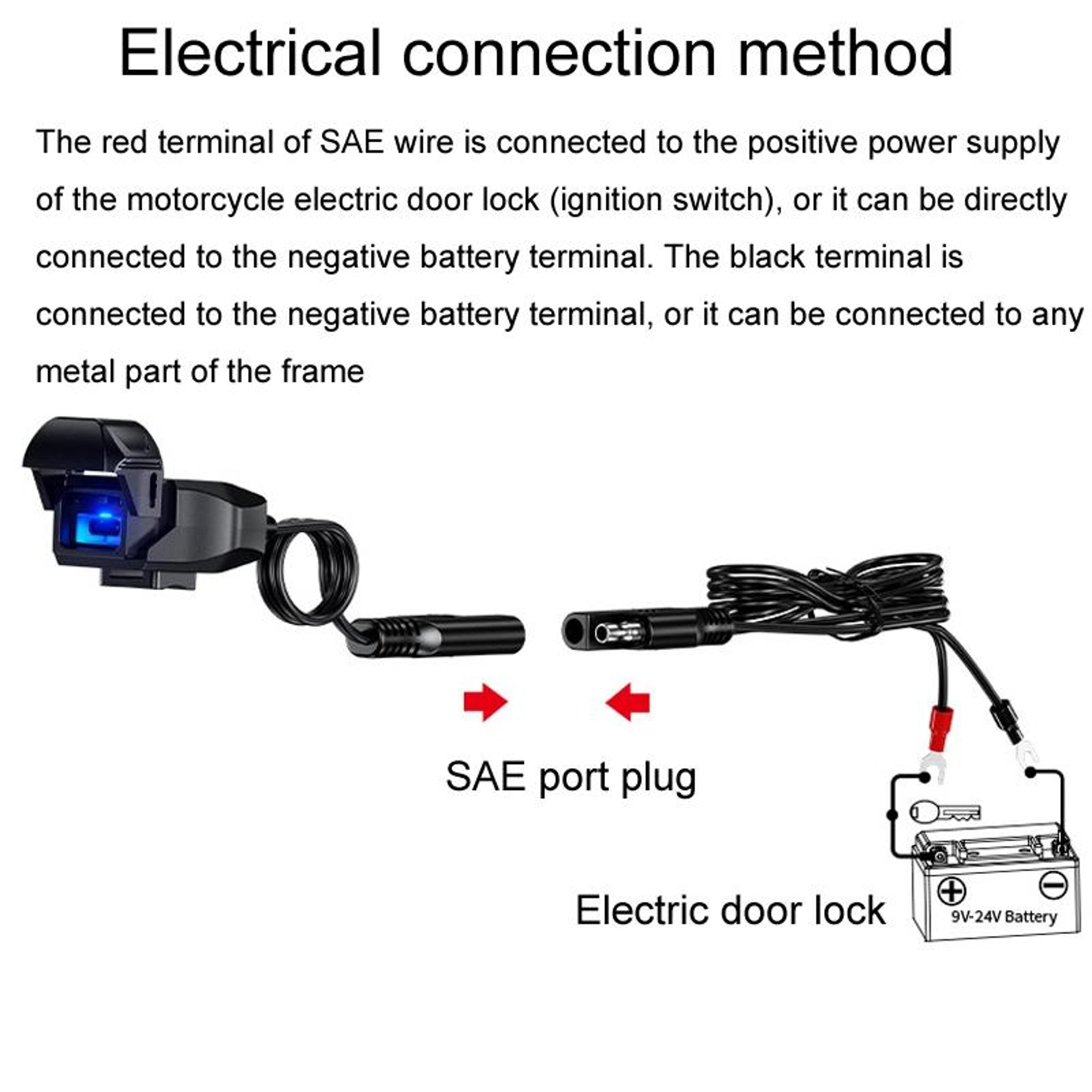 Kewig Motorcycle Phone Charger Waterproof USB Fast Charging Stand B10A 2