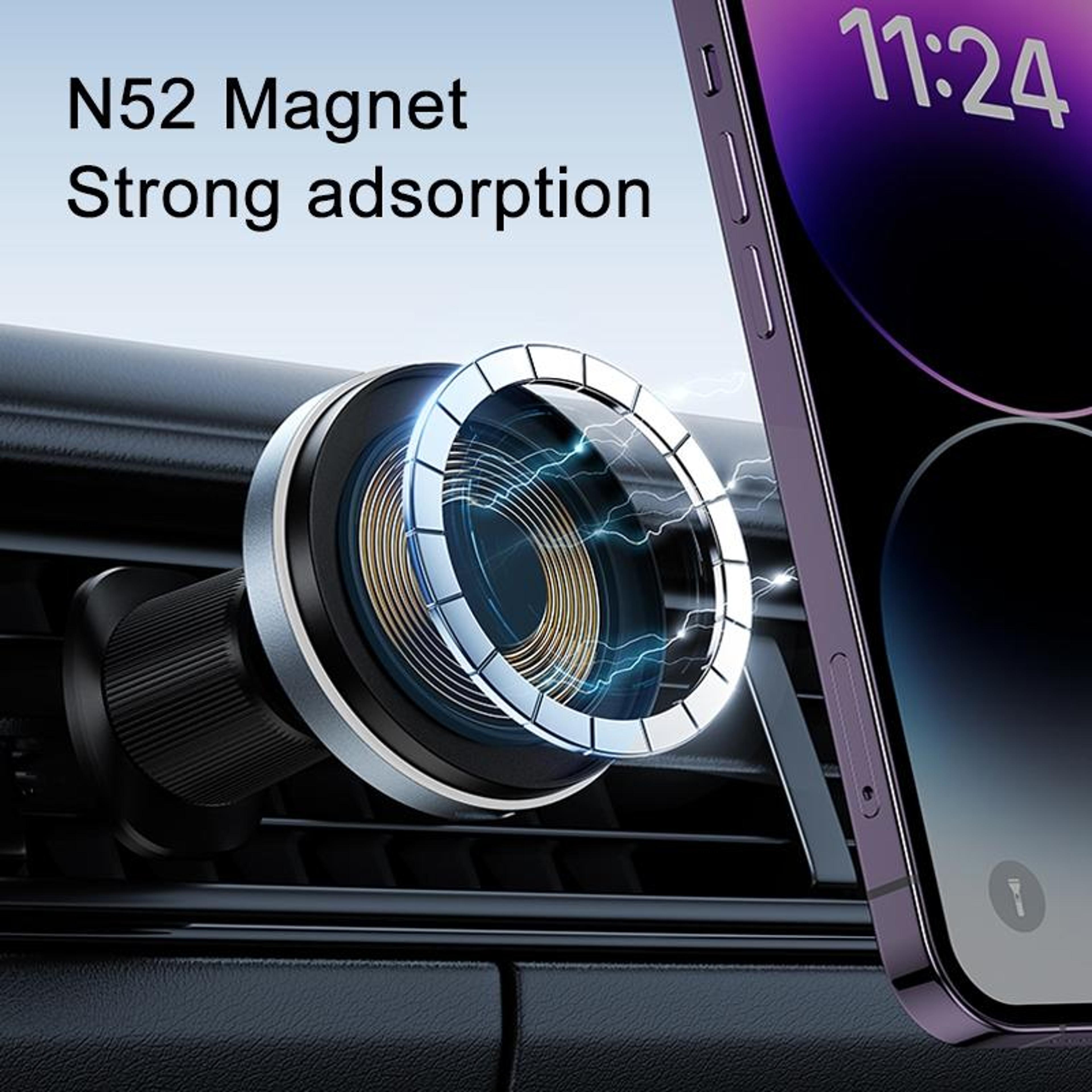 MOMAX CM25A Magnetic Wireless Car Charger Mount With 15W Fast Charging 1