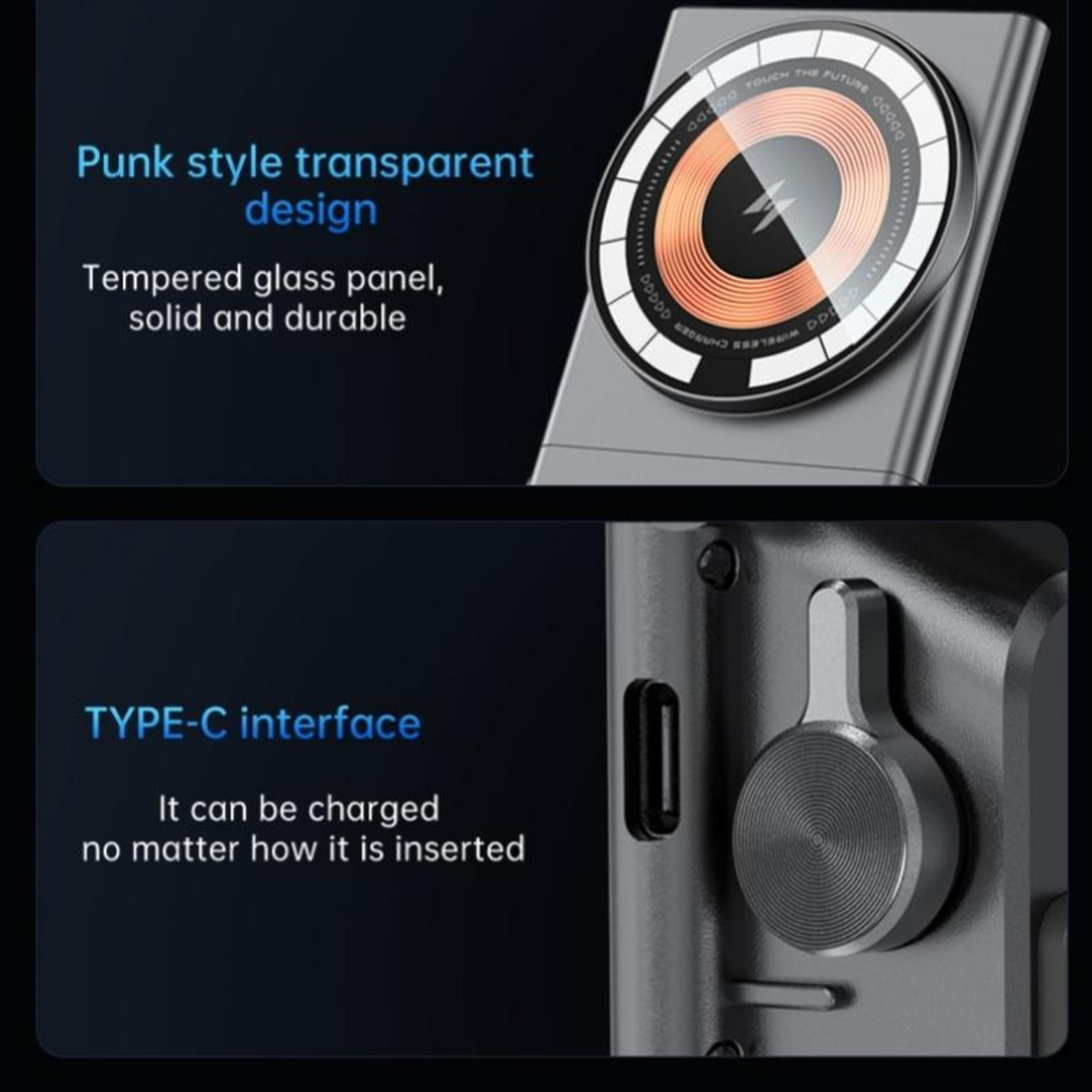 A7 Transparent 15W Magnetic Wireless Charger Dock For Tesla Model 3 Y 7