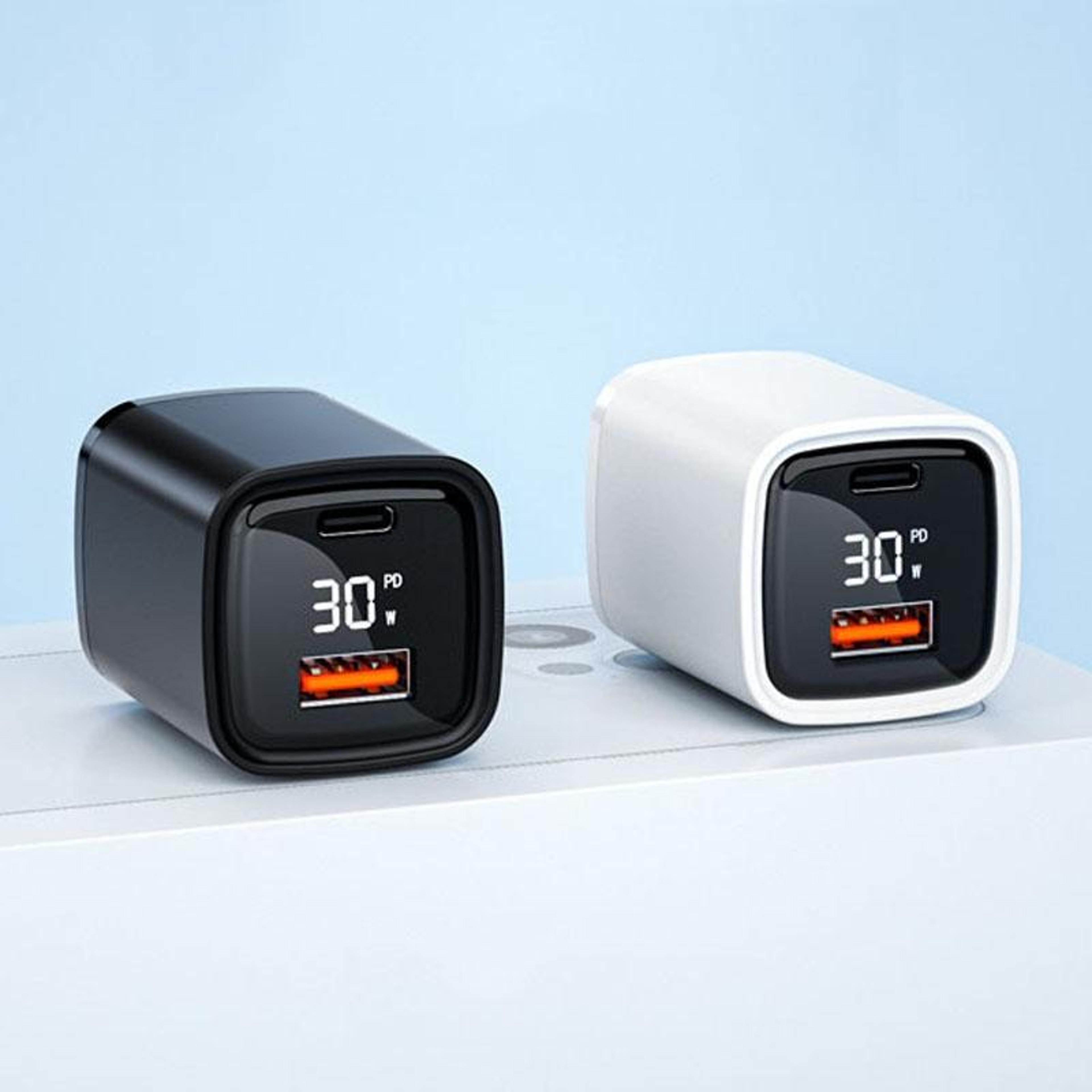 CYKE K02 30W USB C Charger PD Fast Charger Dual Port Wall Charger With Digital Display 1