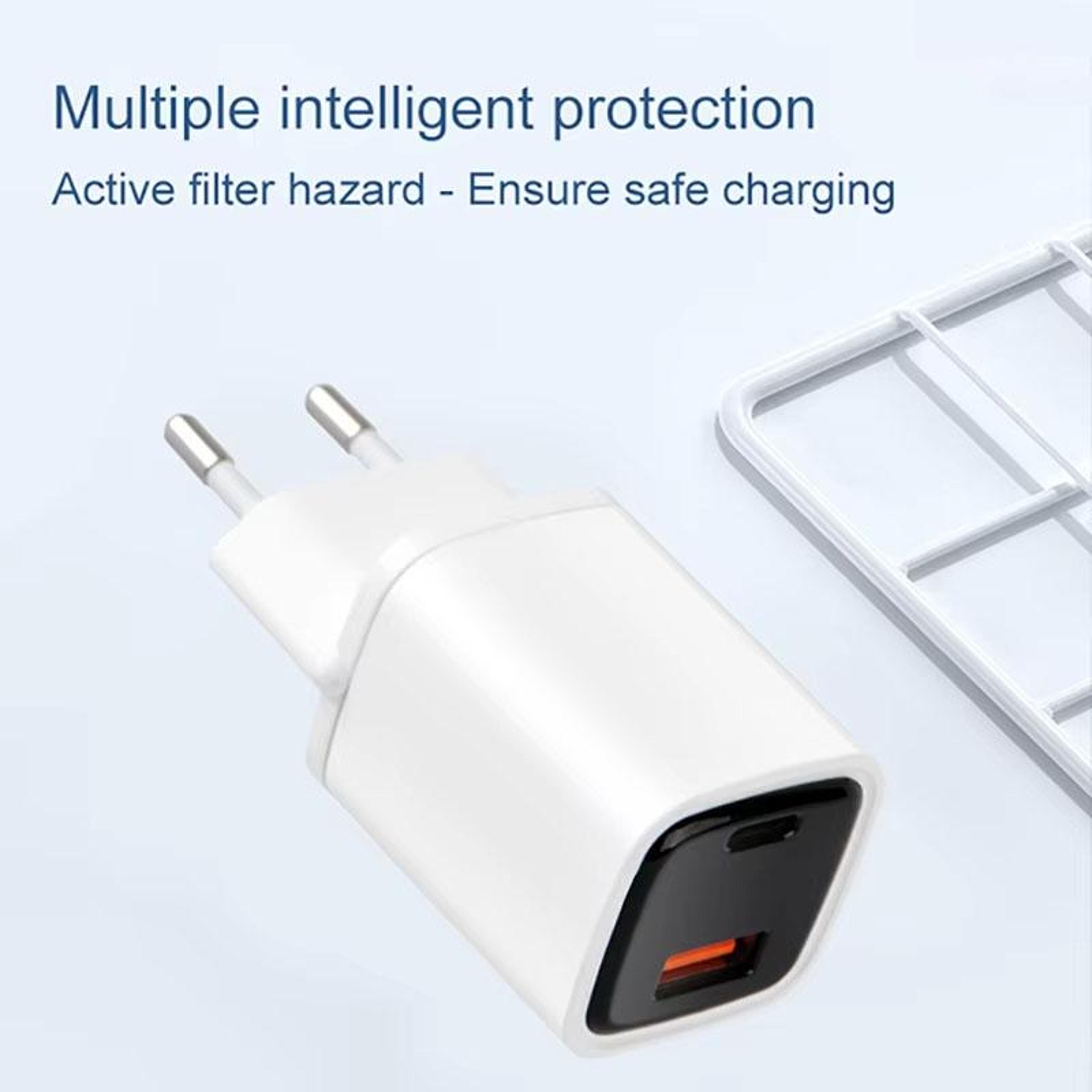 CYKE K02 30W USB C Charger PD Fast Charger Dual Port Wall Charger With Digital Display 10