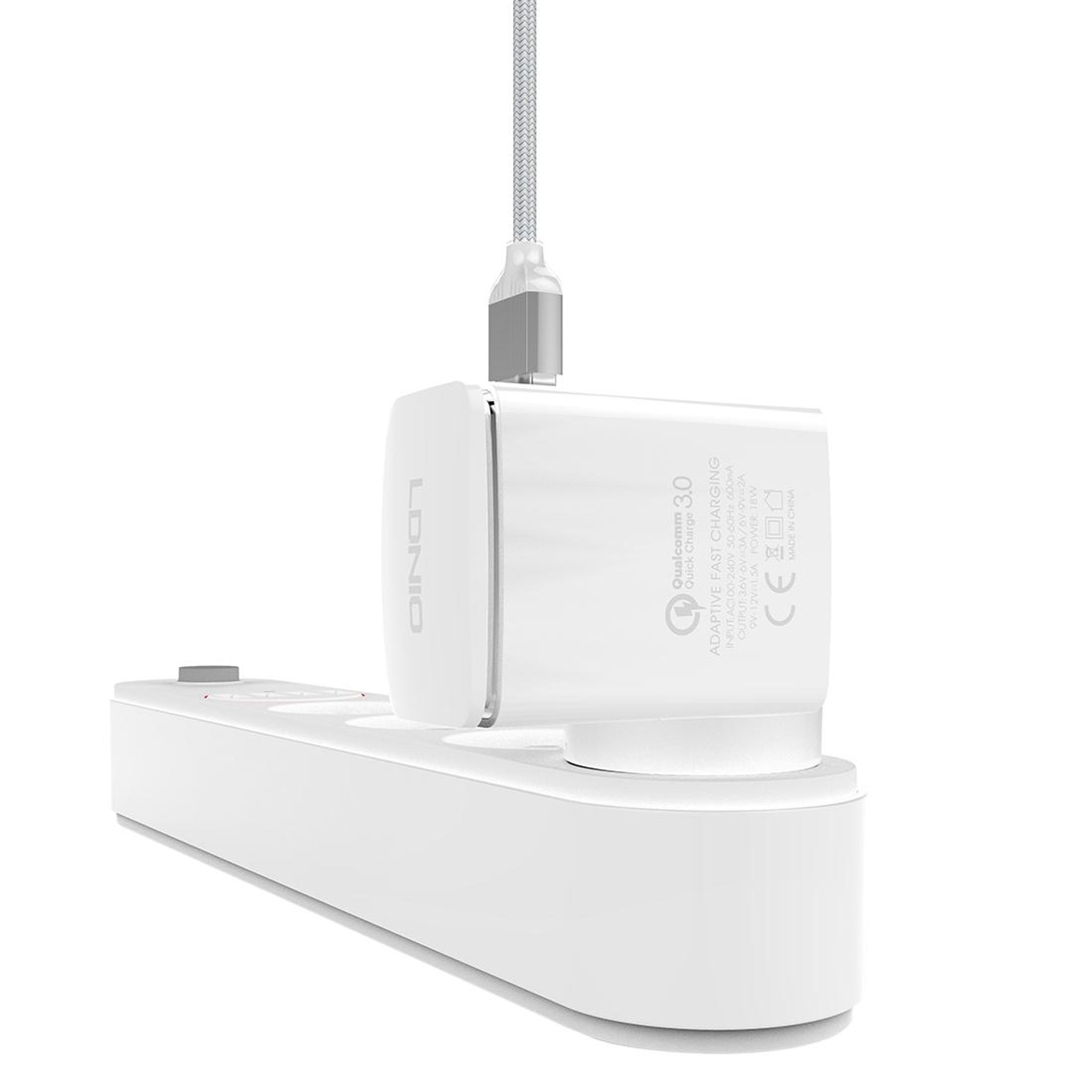 LDNIO A1301Q 18W QC30 Fast Charger USB Travel Charger With Micro USB Cable For Phones  Tablets 4