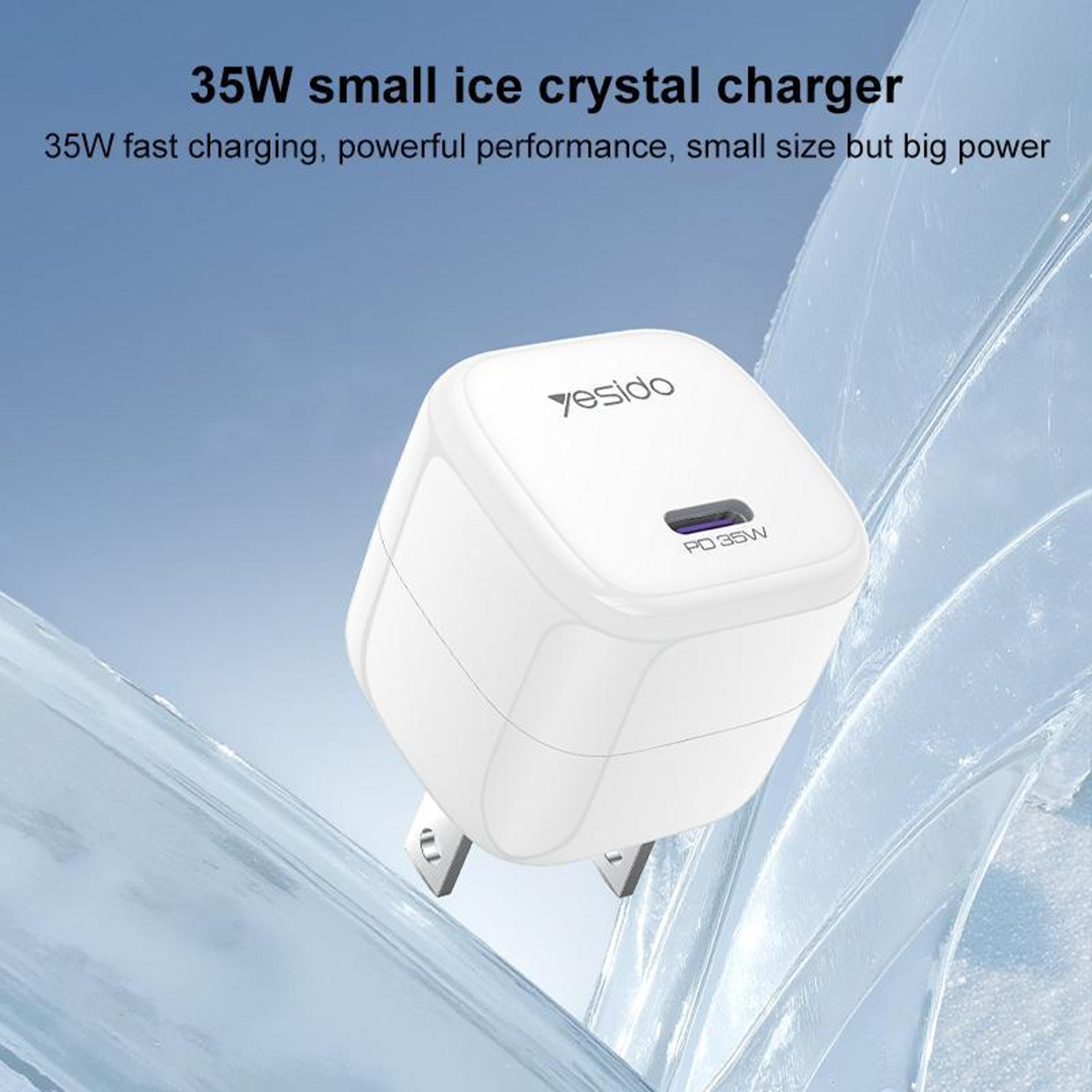 Yesido YC16U 35W USBC Charger GaN PD Wall Charger Compact Mini Fast Charging Adapter US Plug 11
