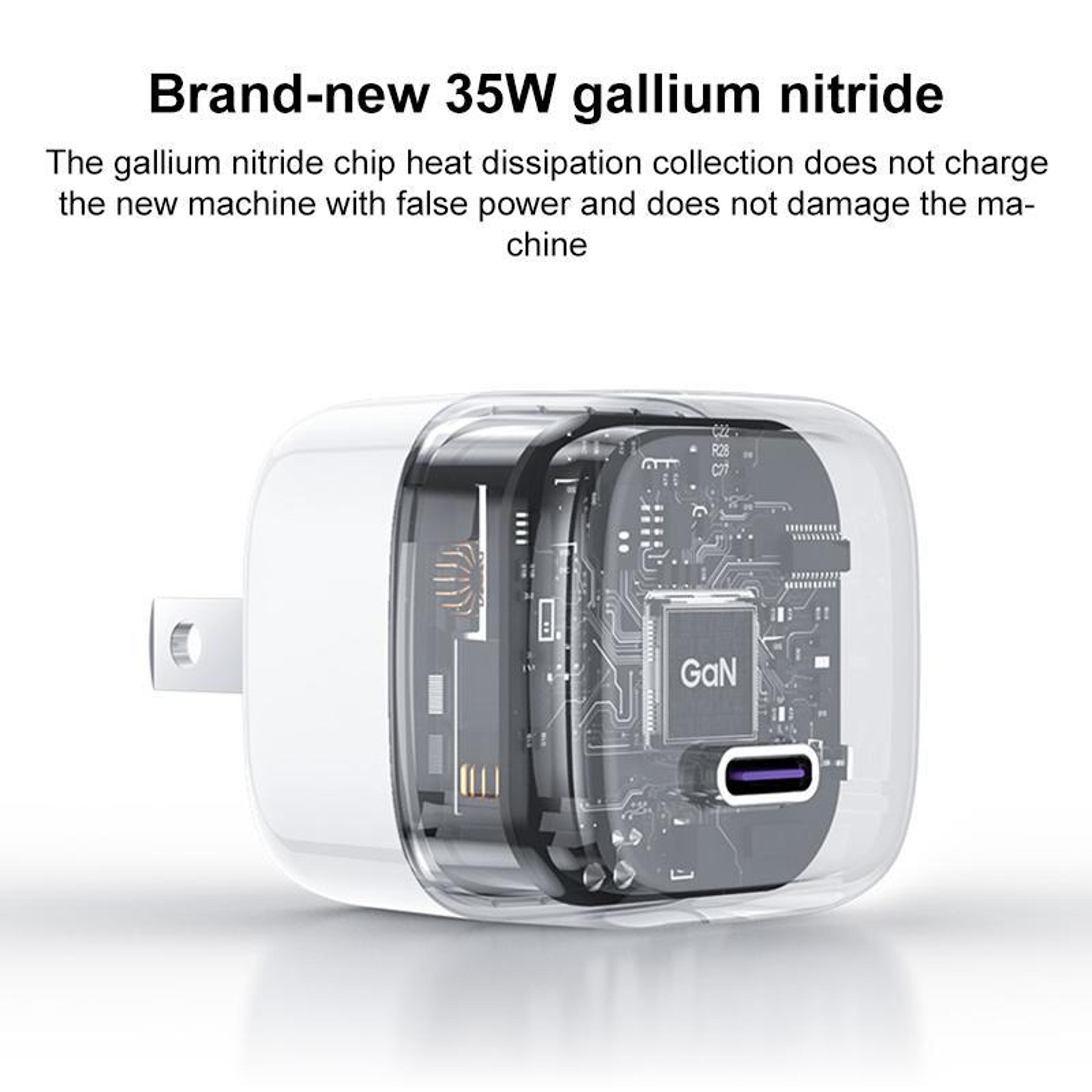 Yesido YC16U 35W USBC Charger GaN PD Wall Charger Compact Mini Fast Charging Adapter US Plug 7