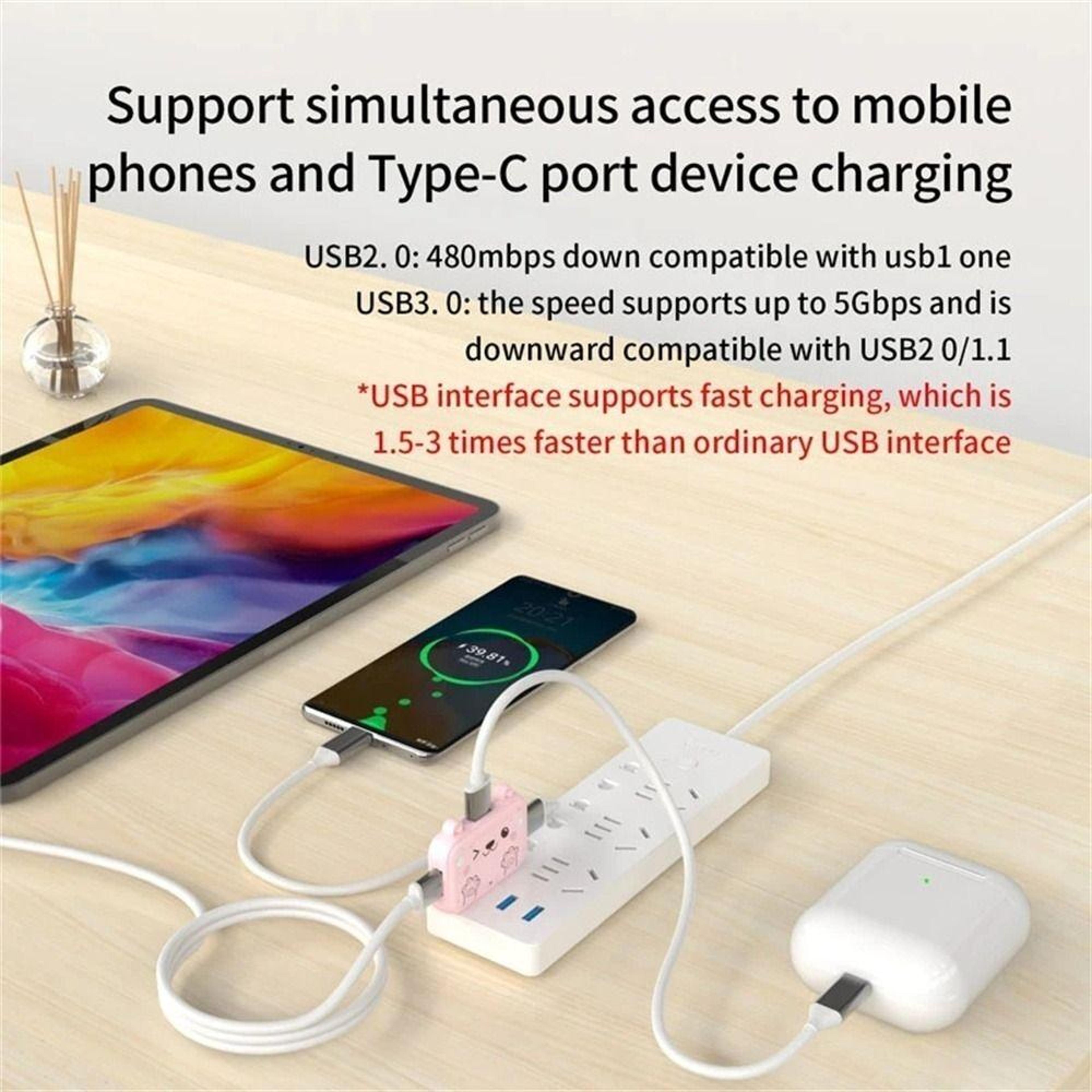 3 In 1 USB C Hub With 4K HDMI PD Charging And USB 30 Docking Station For IPad Phone Laptop 10