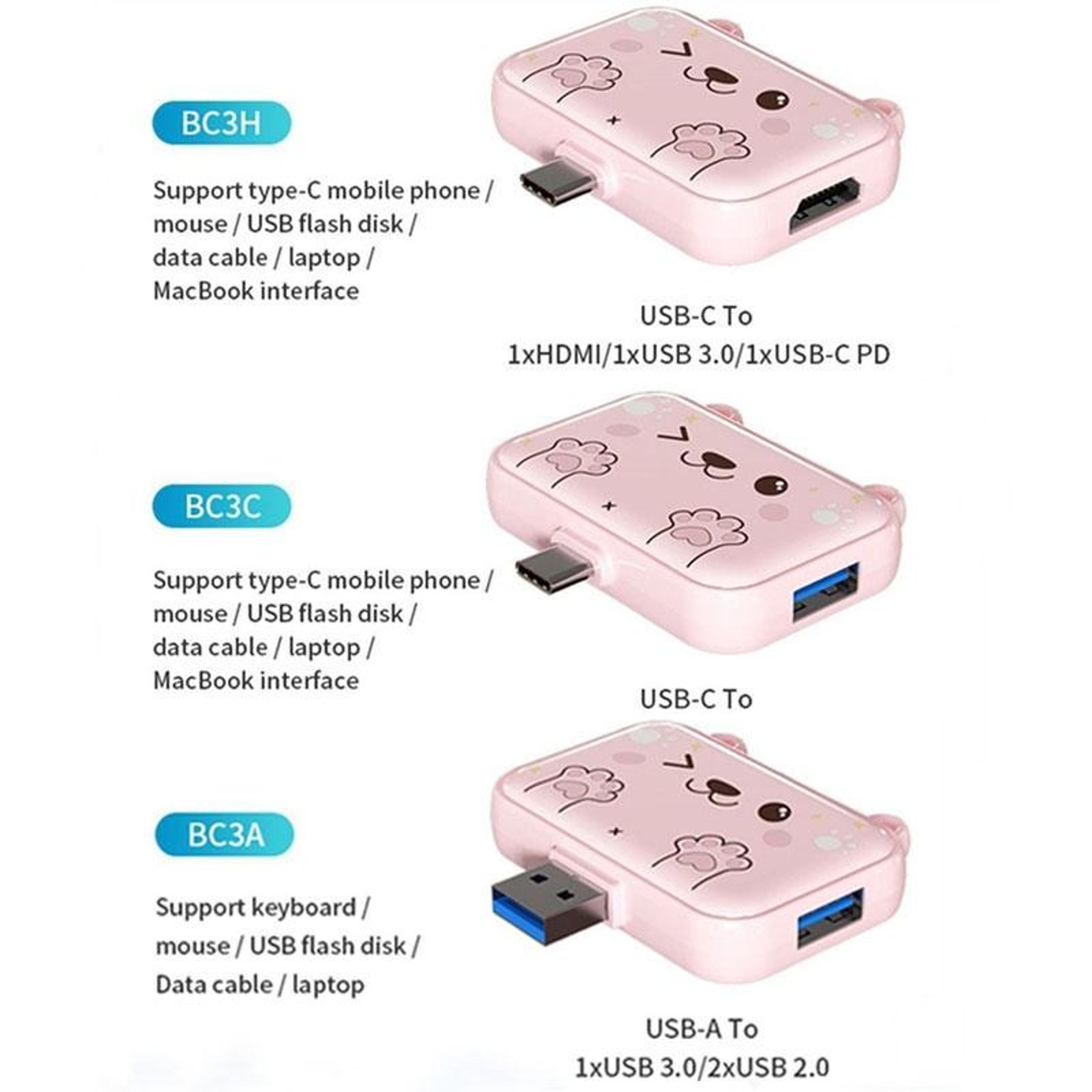 3 In 1 USB C Hub With 4K HDMI PD Charging And USB 30 Docking Station For IPad Phone Laptop 6