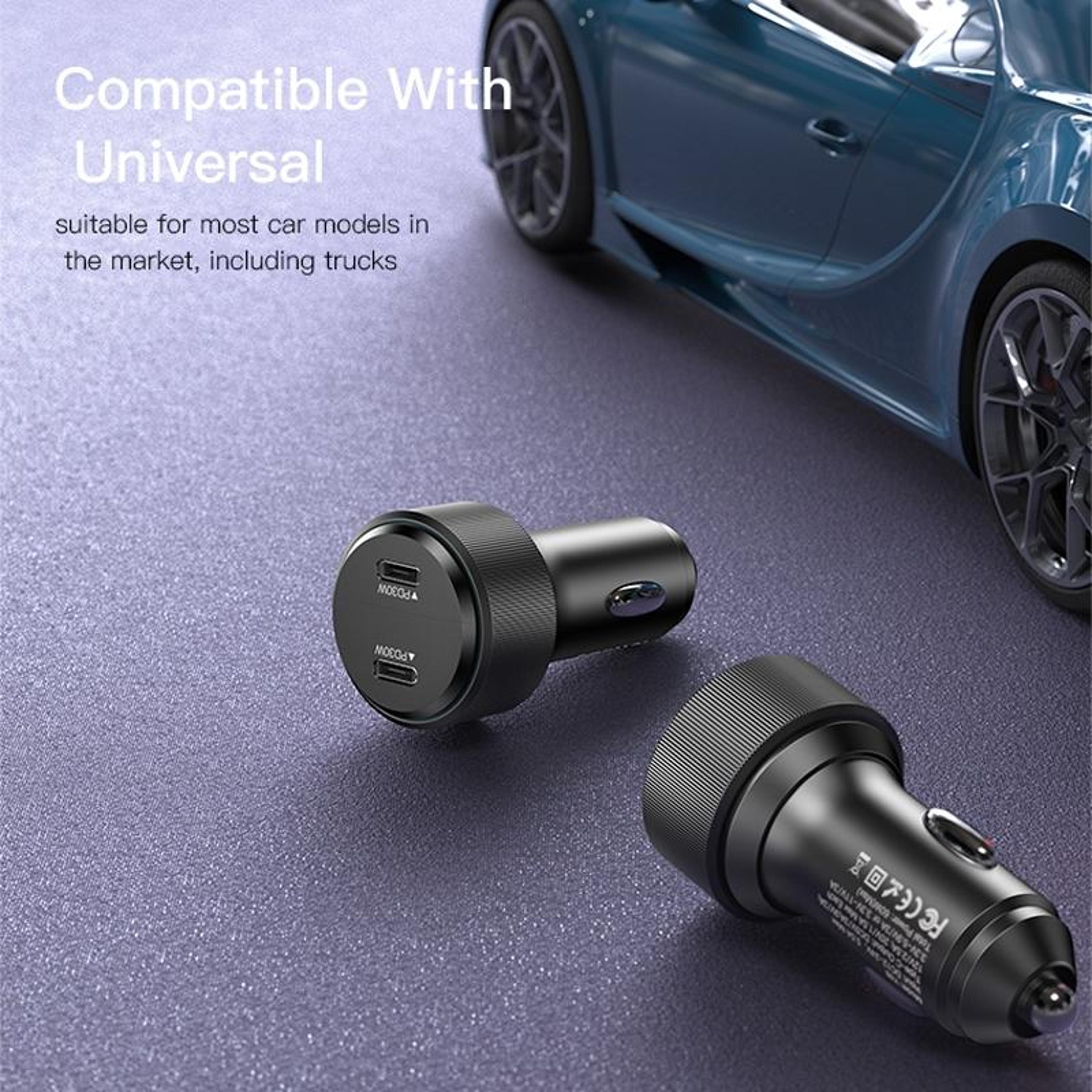 Yesido Y48 60W Car Charger Dual USB C Car Charger PD Fast Charging Adapter 11