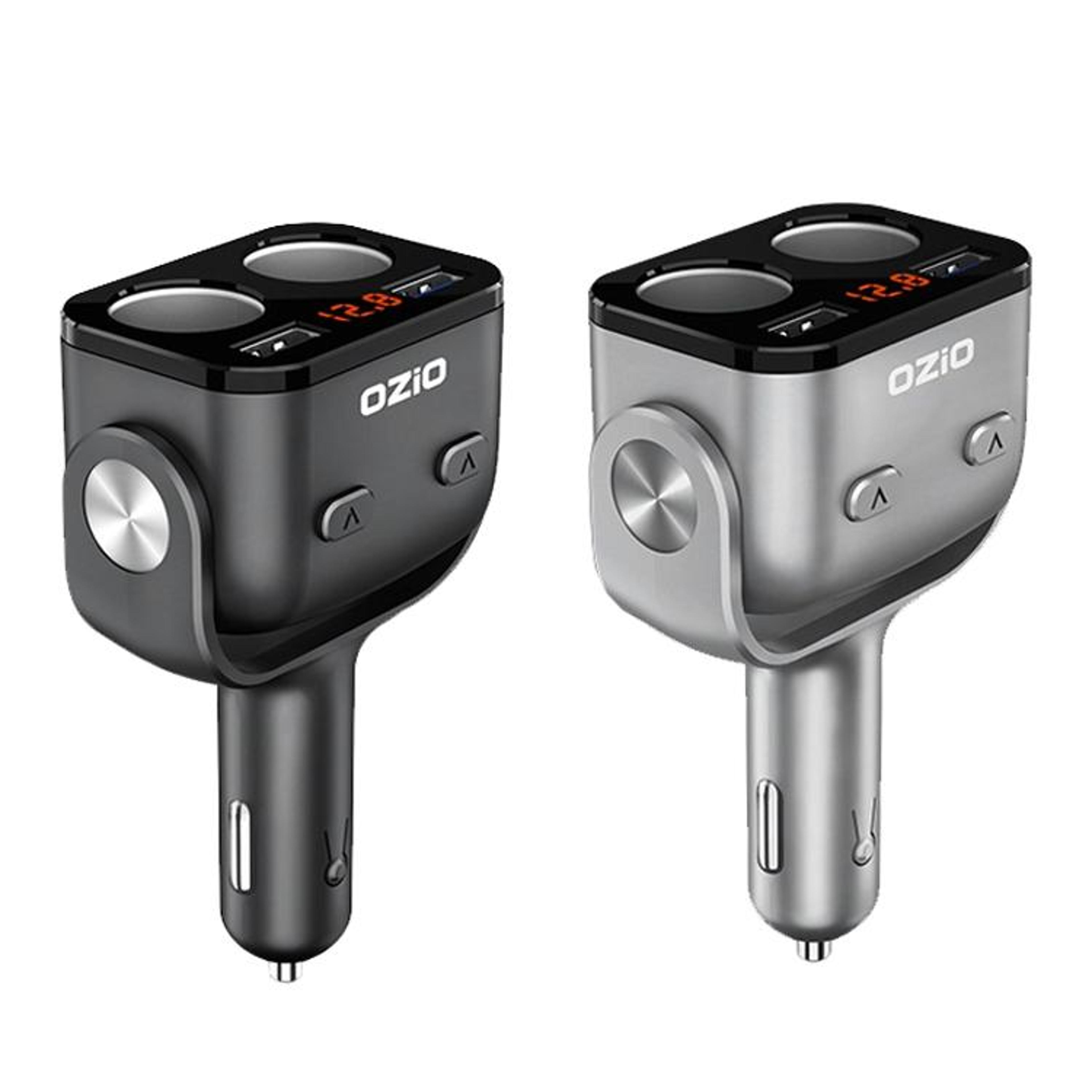 Ozio USB Car Charger QC30 Dual USB Cigarette Lighter Adapter 12V 24V Fast Charger Y34Q 1