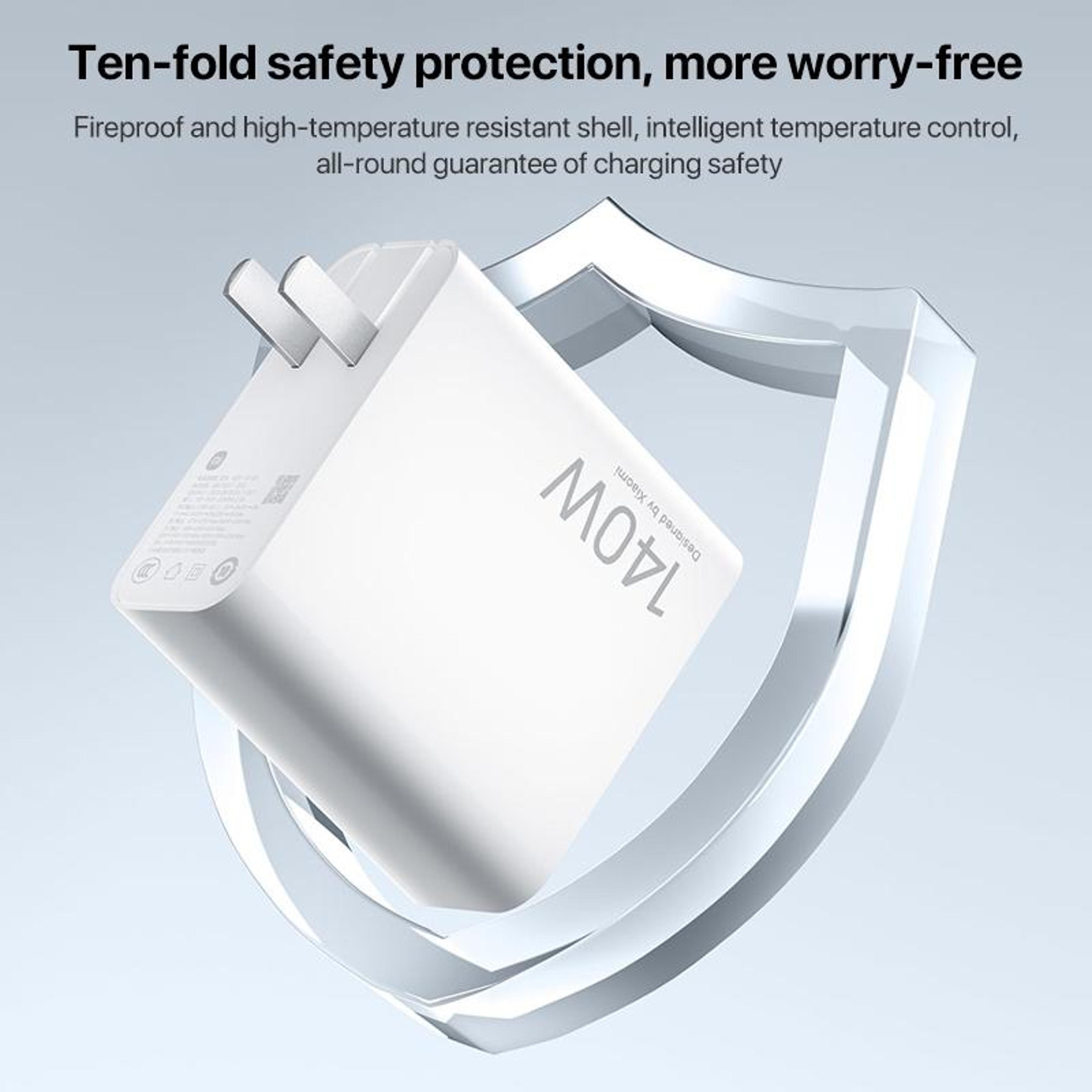Original Xiaomi 140W GaN Charger 3 Port USB C Fast Charger With USB A US Plug 9