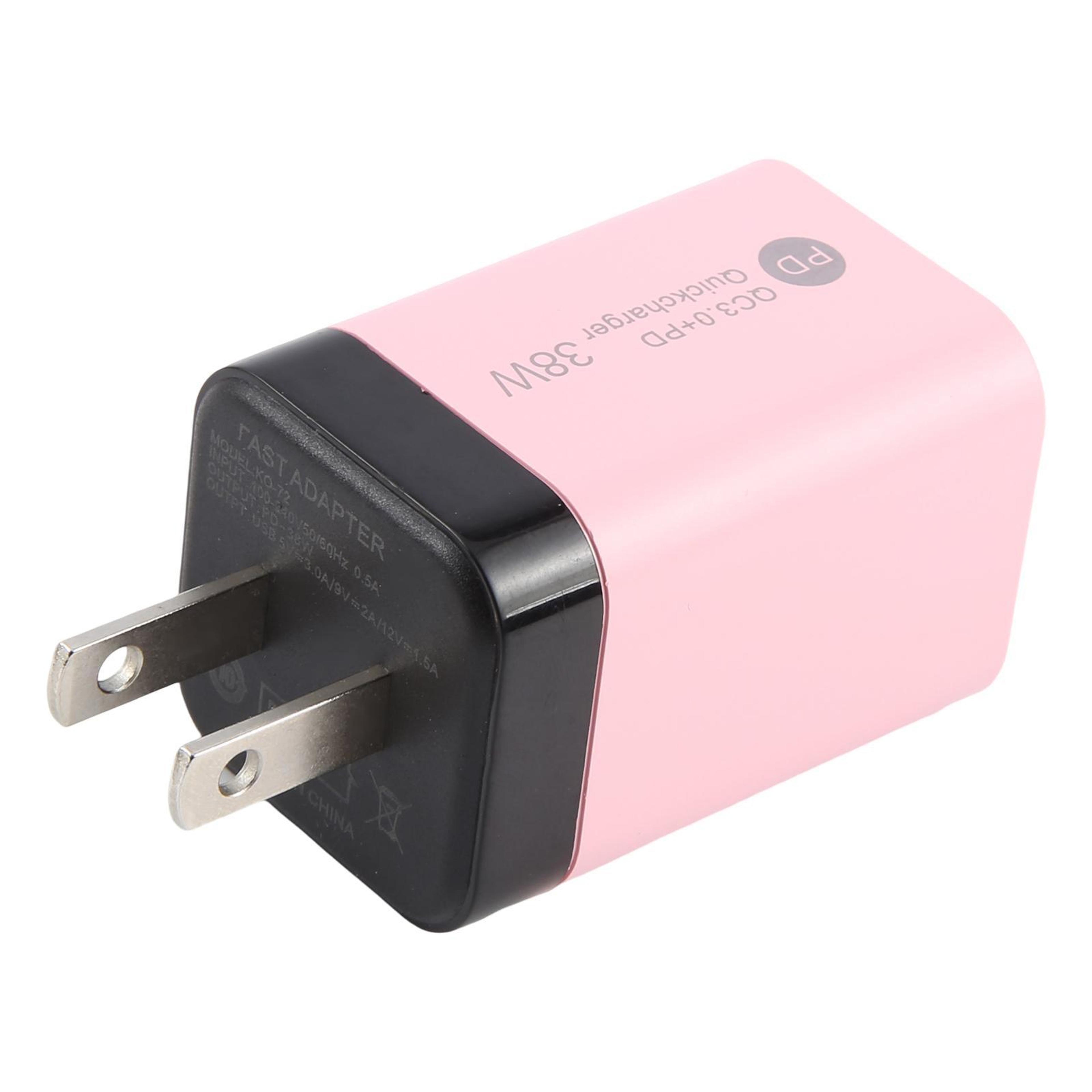 KO72 38W USB C Charger PD Fast Charger QC30 Dual Port USB Wall Charger US Plug 3