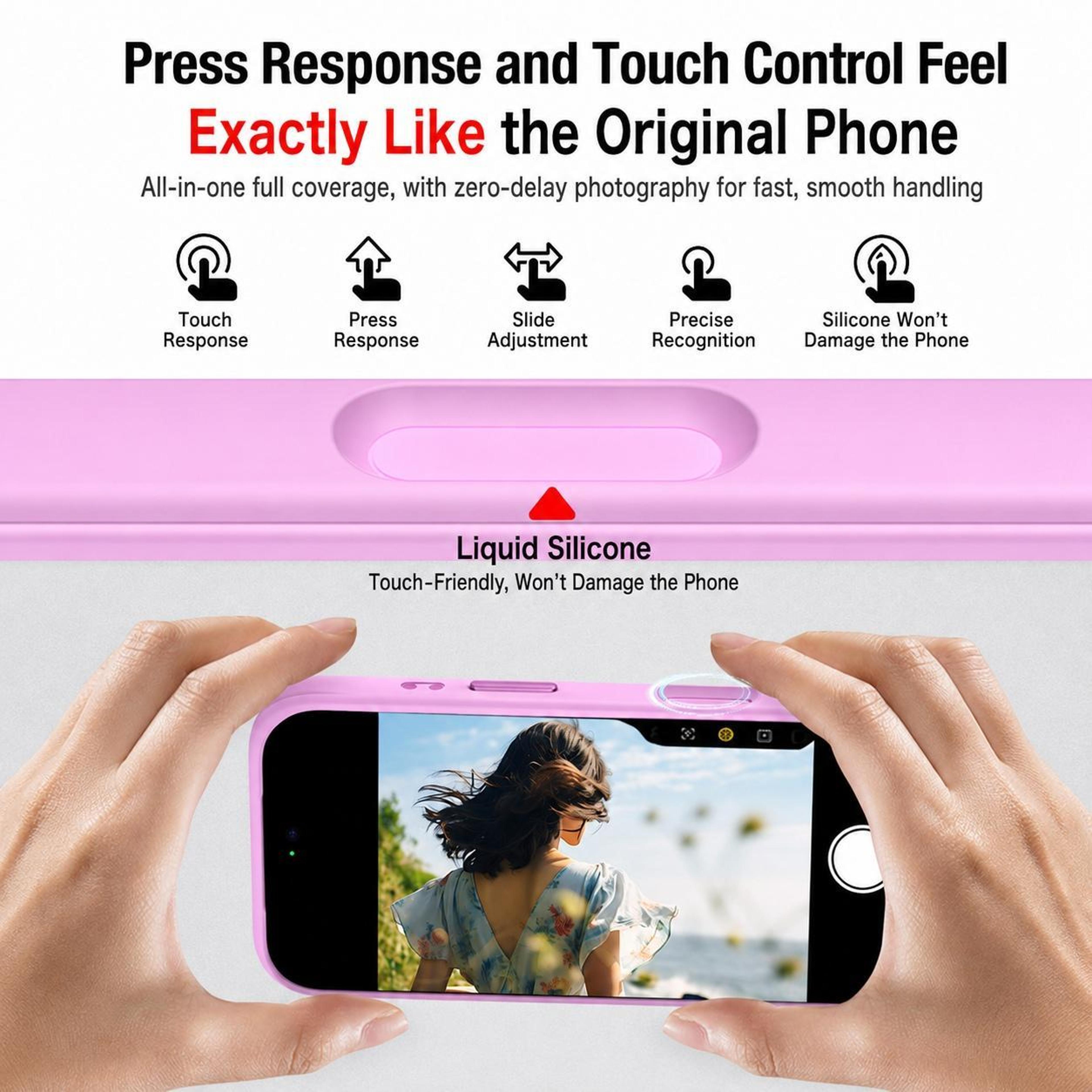 IPhone 17 Pro And Pro Max Silicone Bumper Case Shockproof Protective Phone Frame 4
