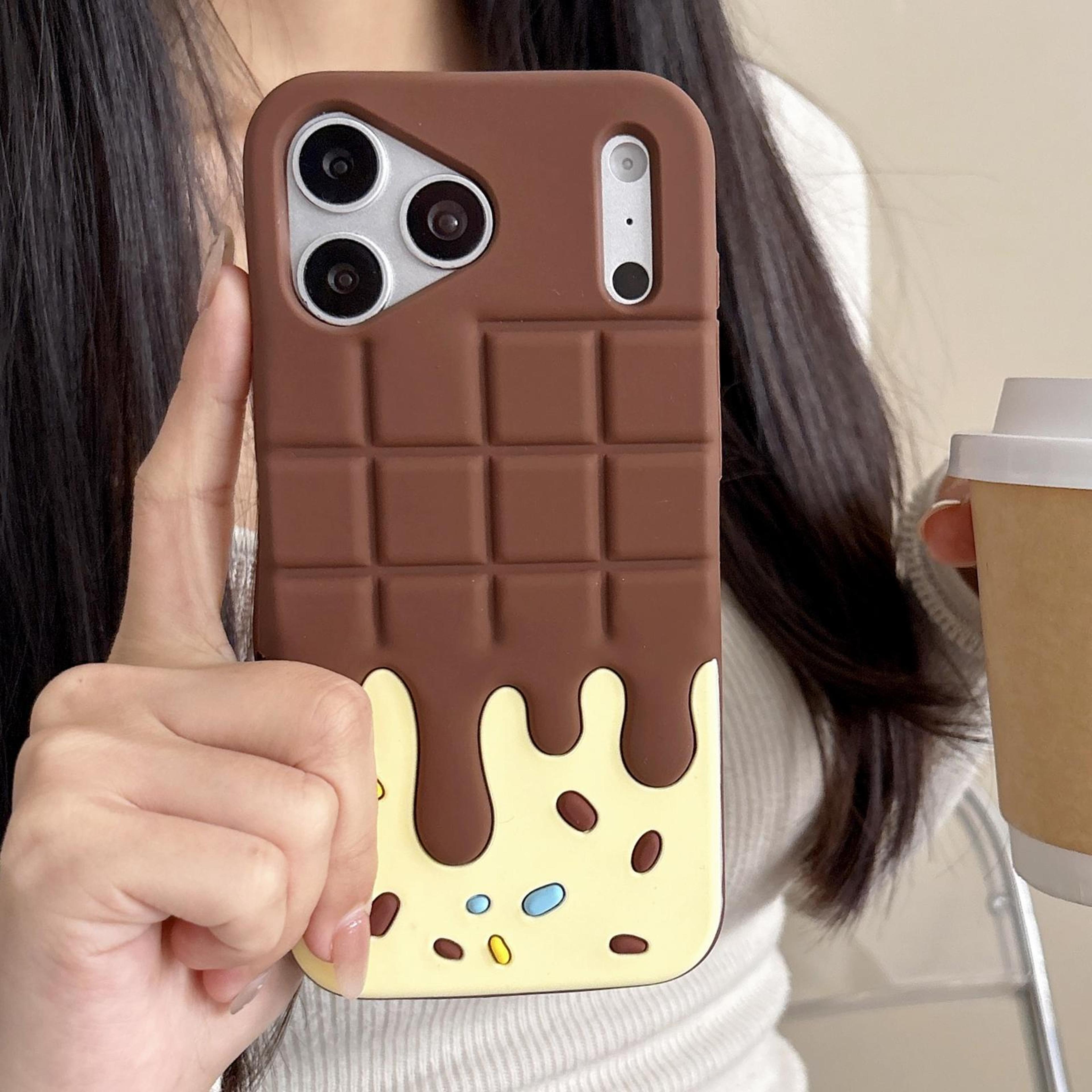 Chocolate Candy IPhone 15 Pro Case Soft Silicone Protective Cover For IPhone 15 Pro Max 2