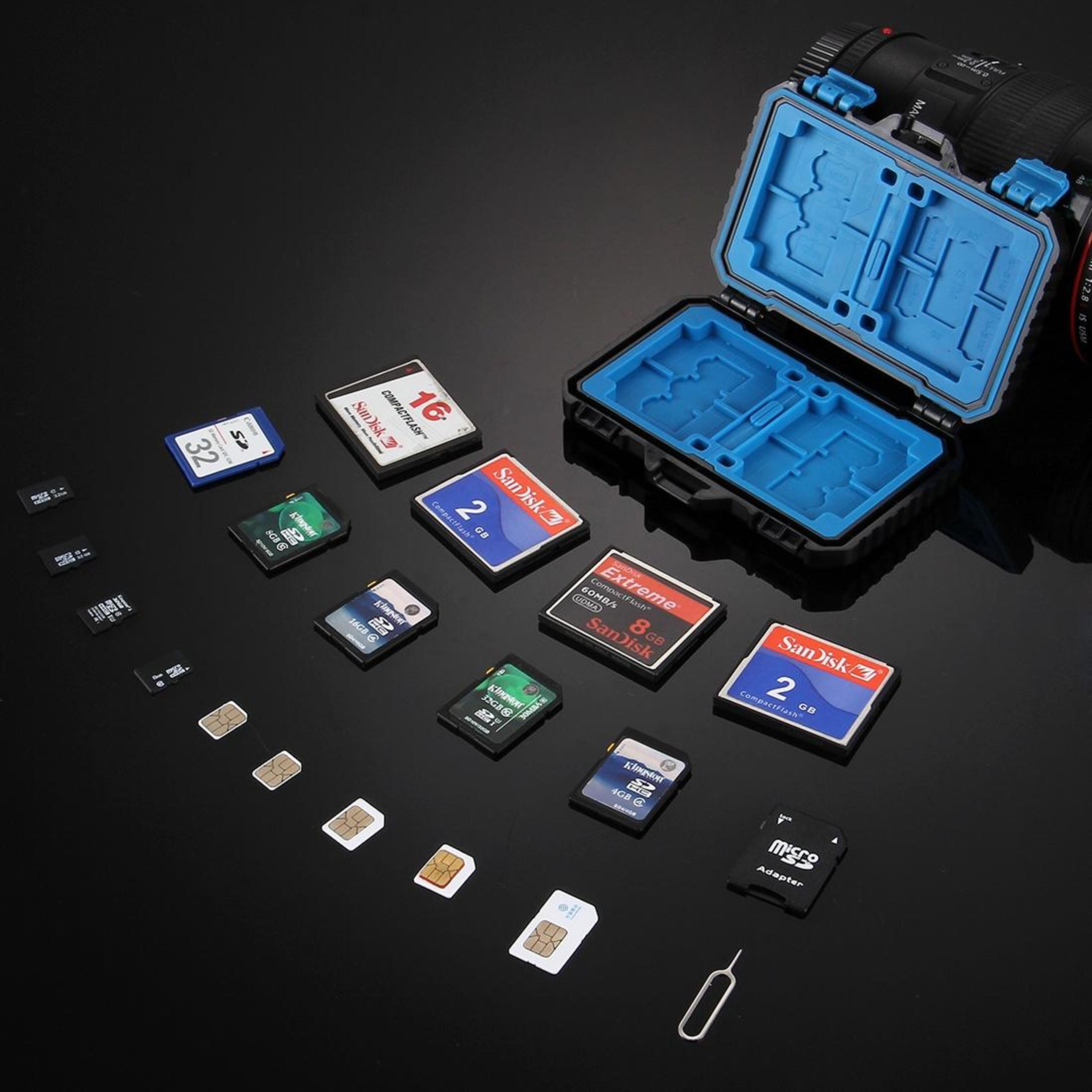 PULUZ Waterproof Memory Card Case 27 Slot SD Card Holder And SIM Card Organizer 5
