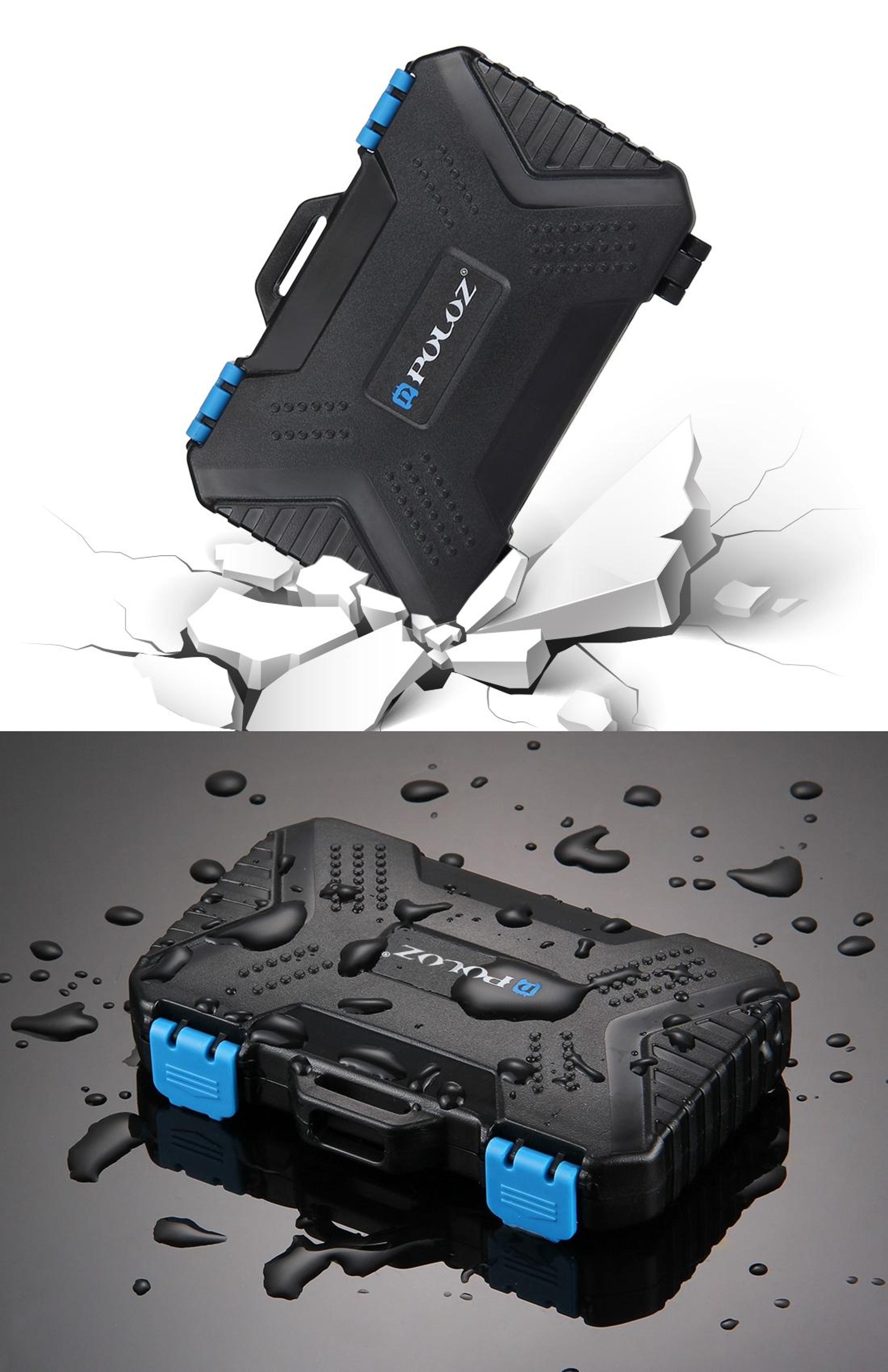 PULUZ Waterproof Memory Card Case 27 Slot SD Card Holder And SIM Card Organizer 7