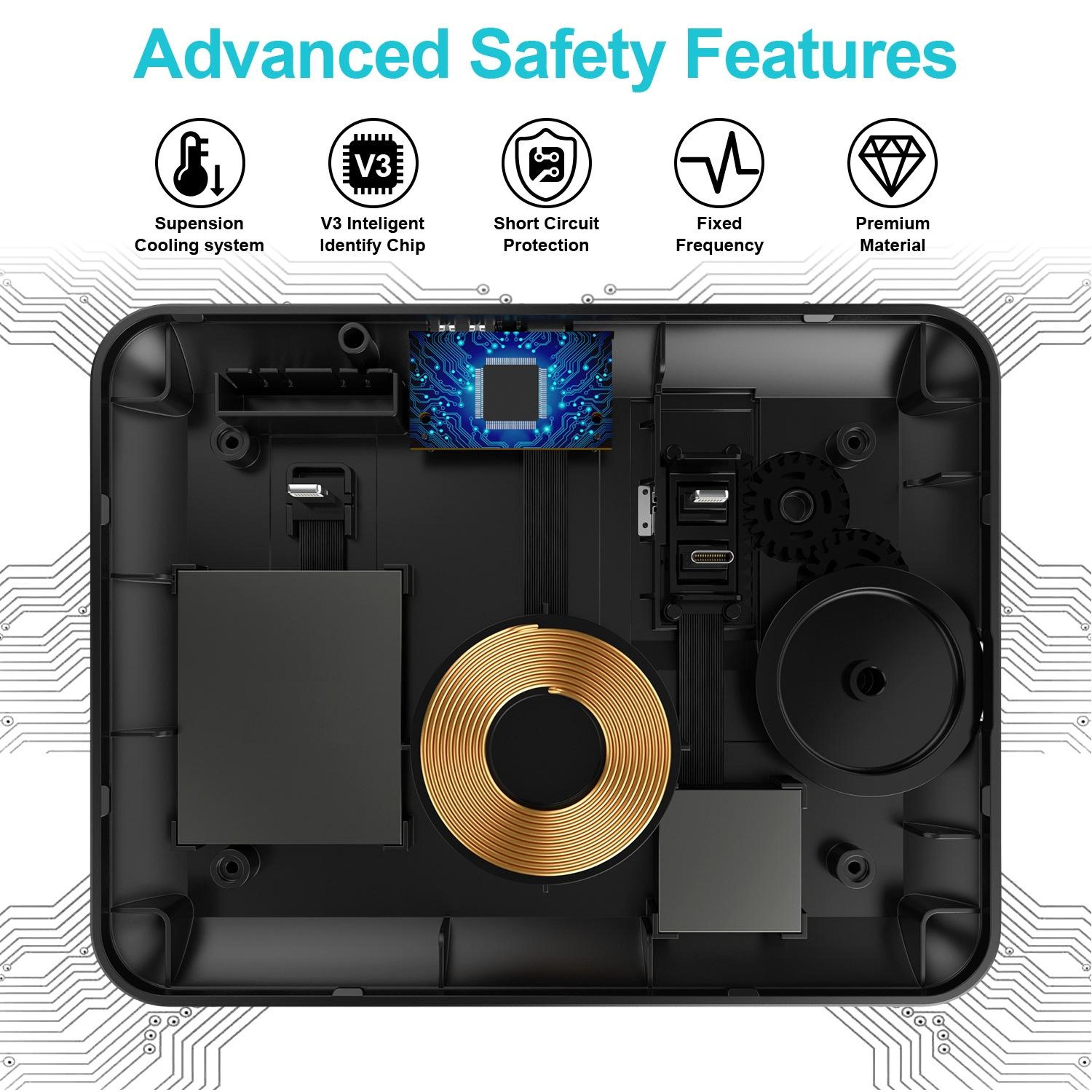 HQ UD17 4 In 1 Wireless Charger Fast Wireless Charging Station For Phone Watch Earbuds 3