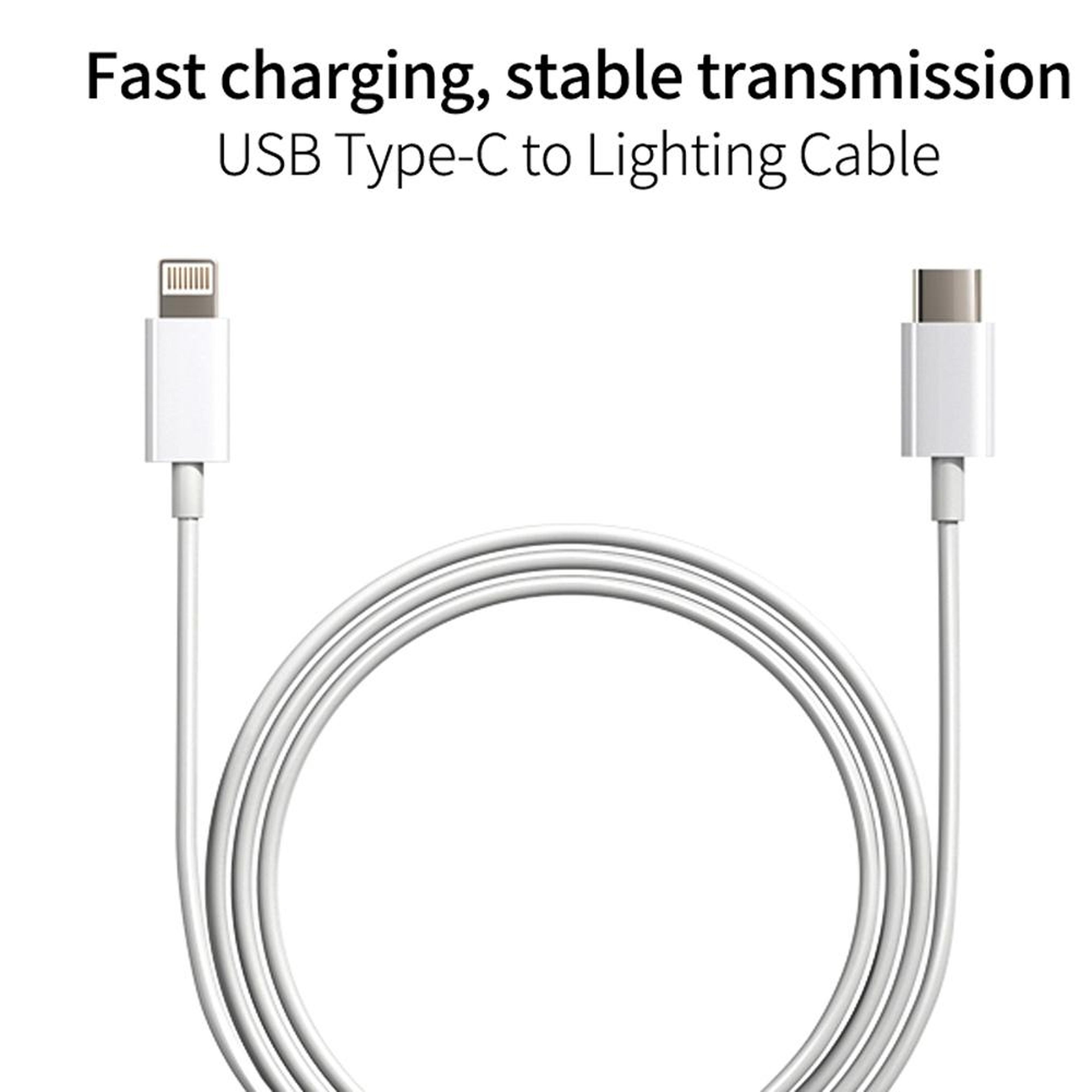 30W USBC Charger PD 30 Fast Charger Set With USBC To Lightning Cable US Plug 4