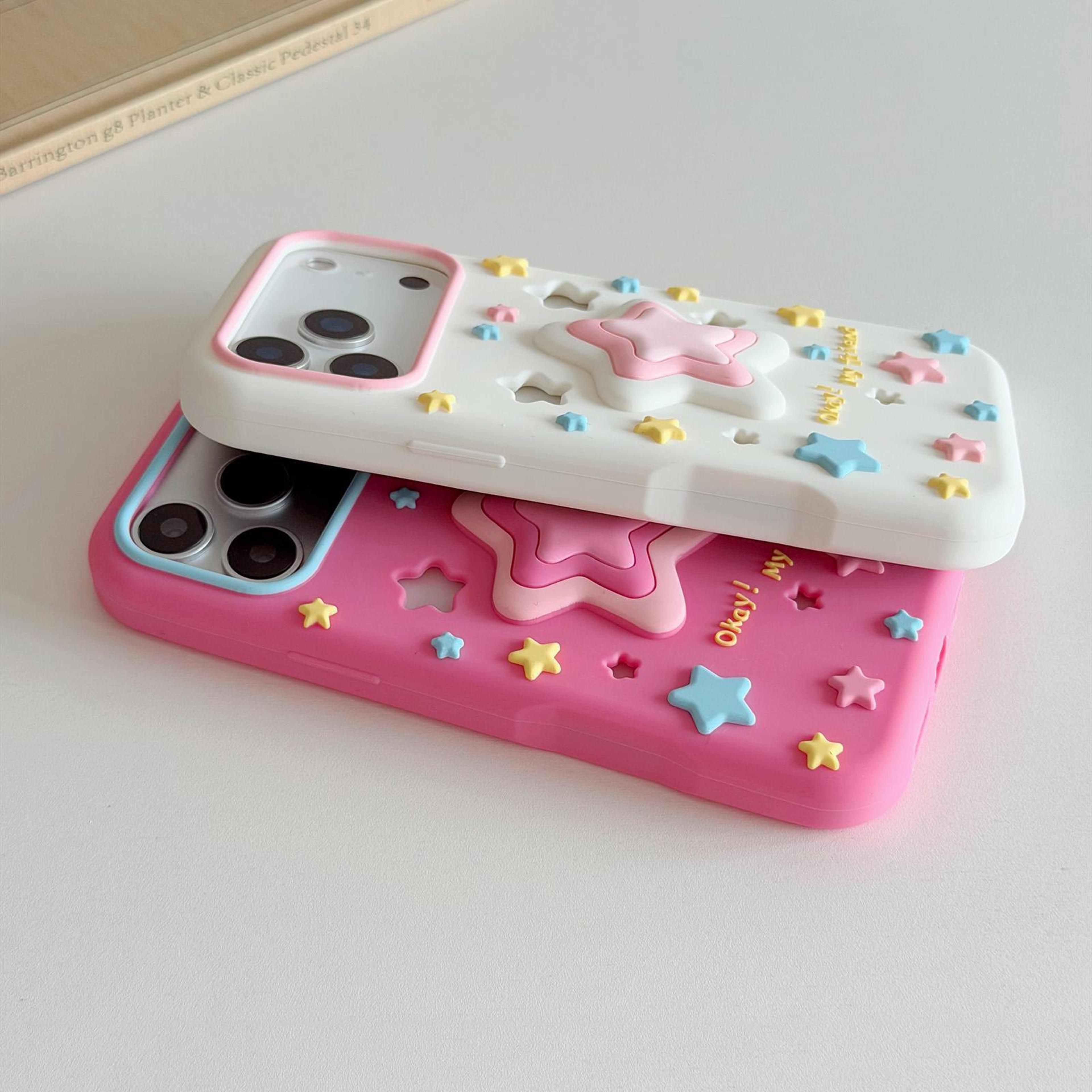 IPhone 17 Pro And Pro Max Silicone Phone Case With Lanyard Cute Star Protective Cover 4