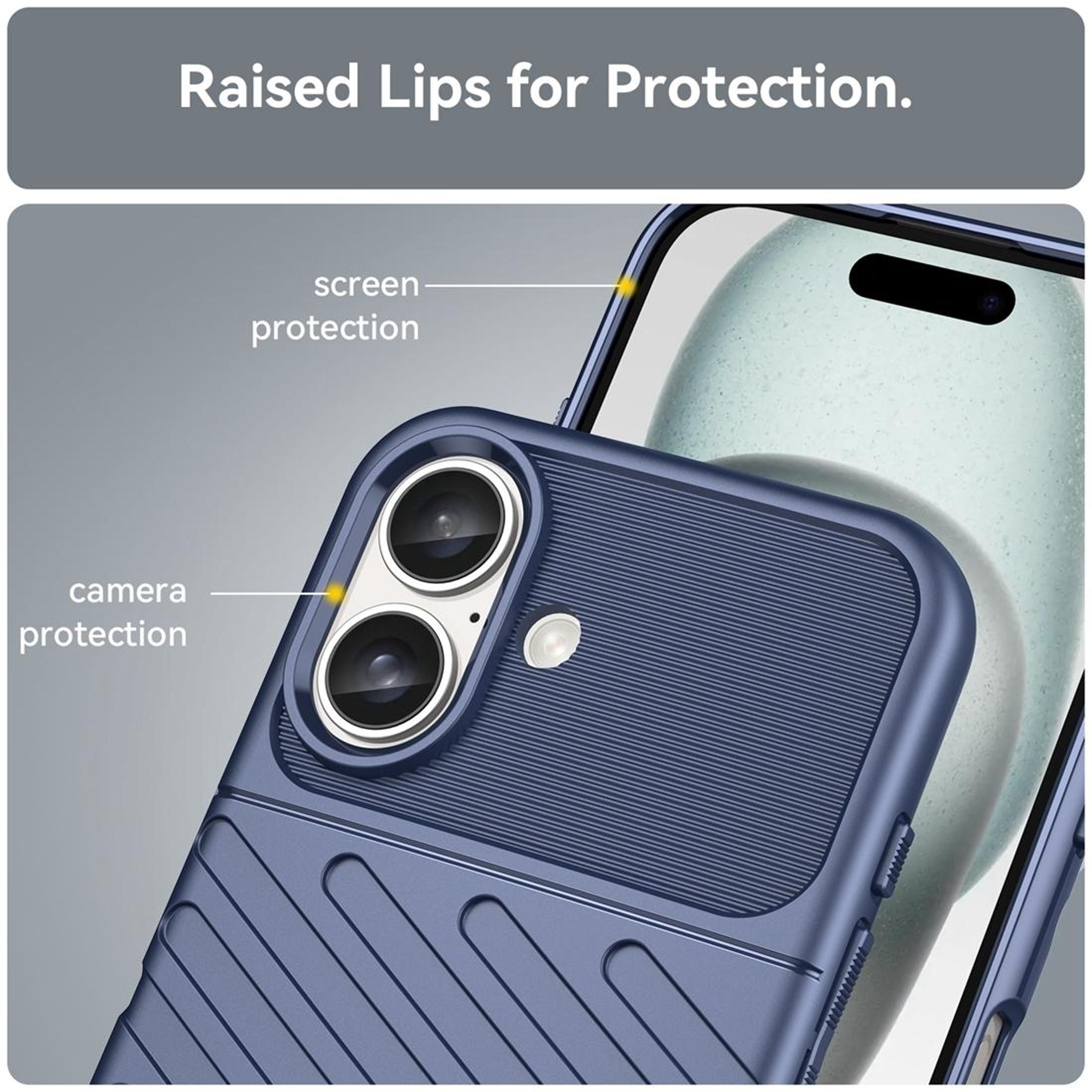 IPhone 16 Shockproof TPU Phone Case Slim Protective Phone Cover 5