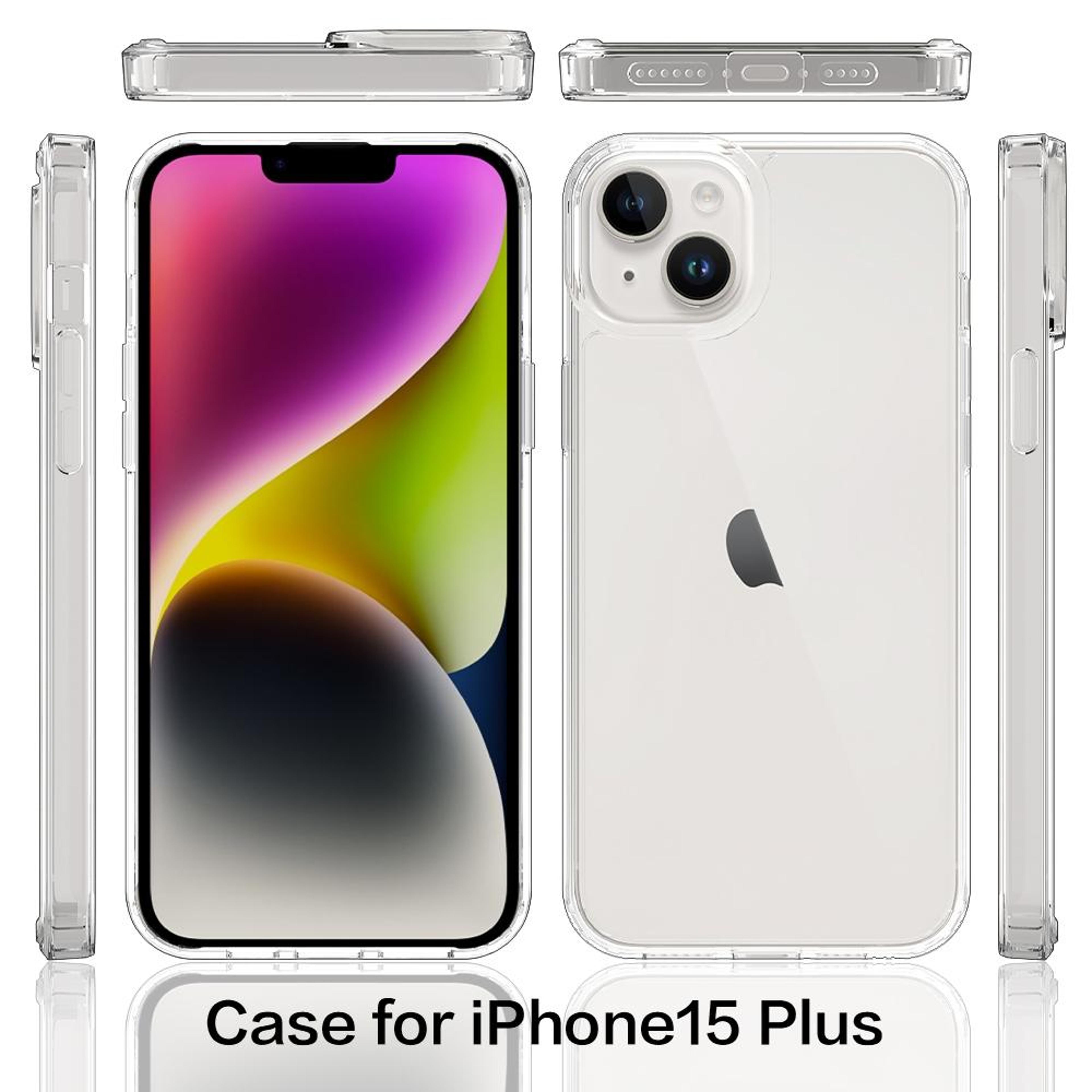 Crystal Clear IPhone 15 Plus Case Scratch Resistant Transparent Phone Case With Acrylic TPU Protect 1