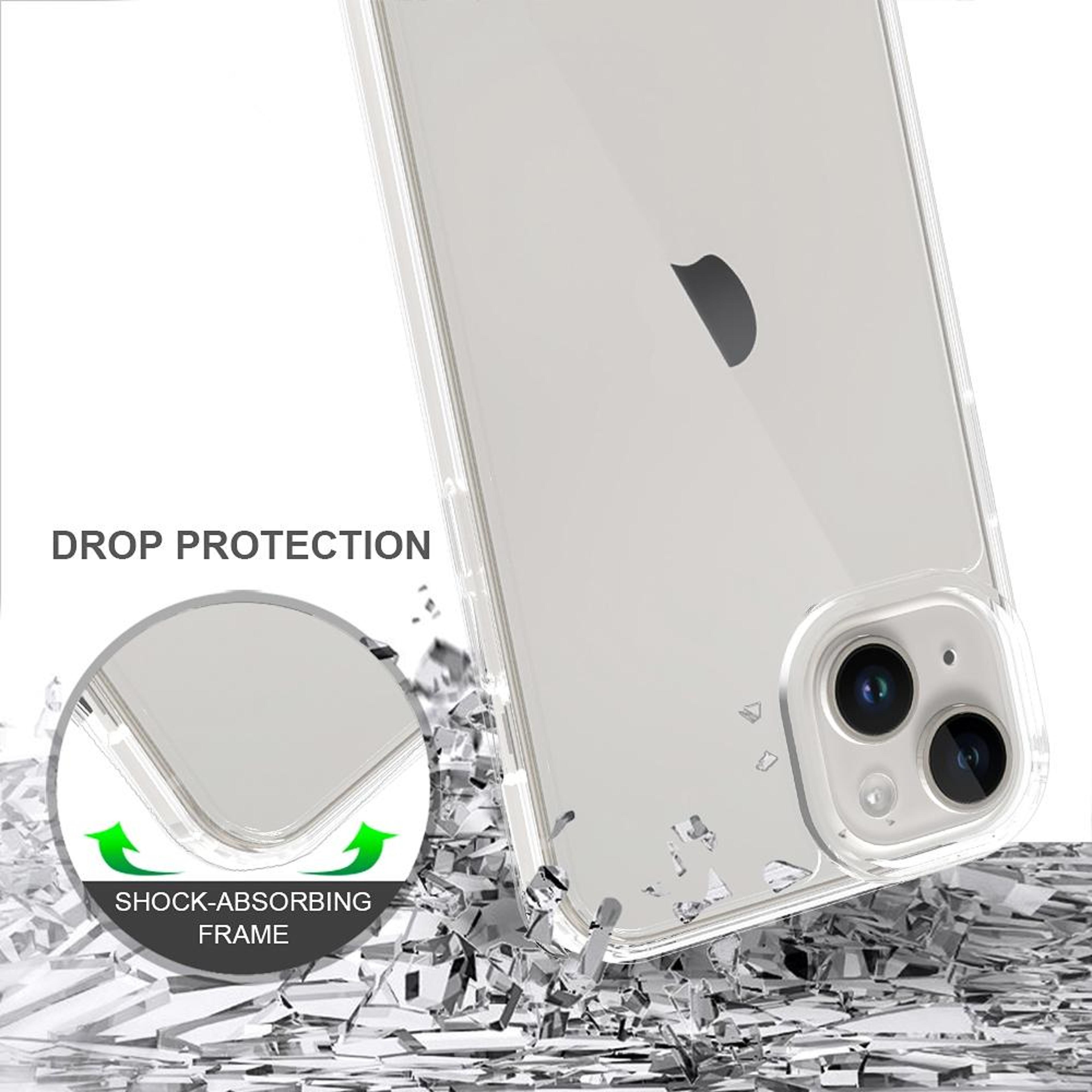 Crystal Clear IPhone 15 Plus Case Scratch Resistant Transparent Phone Case With Acrylic TPU Protect 3