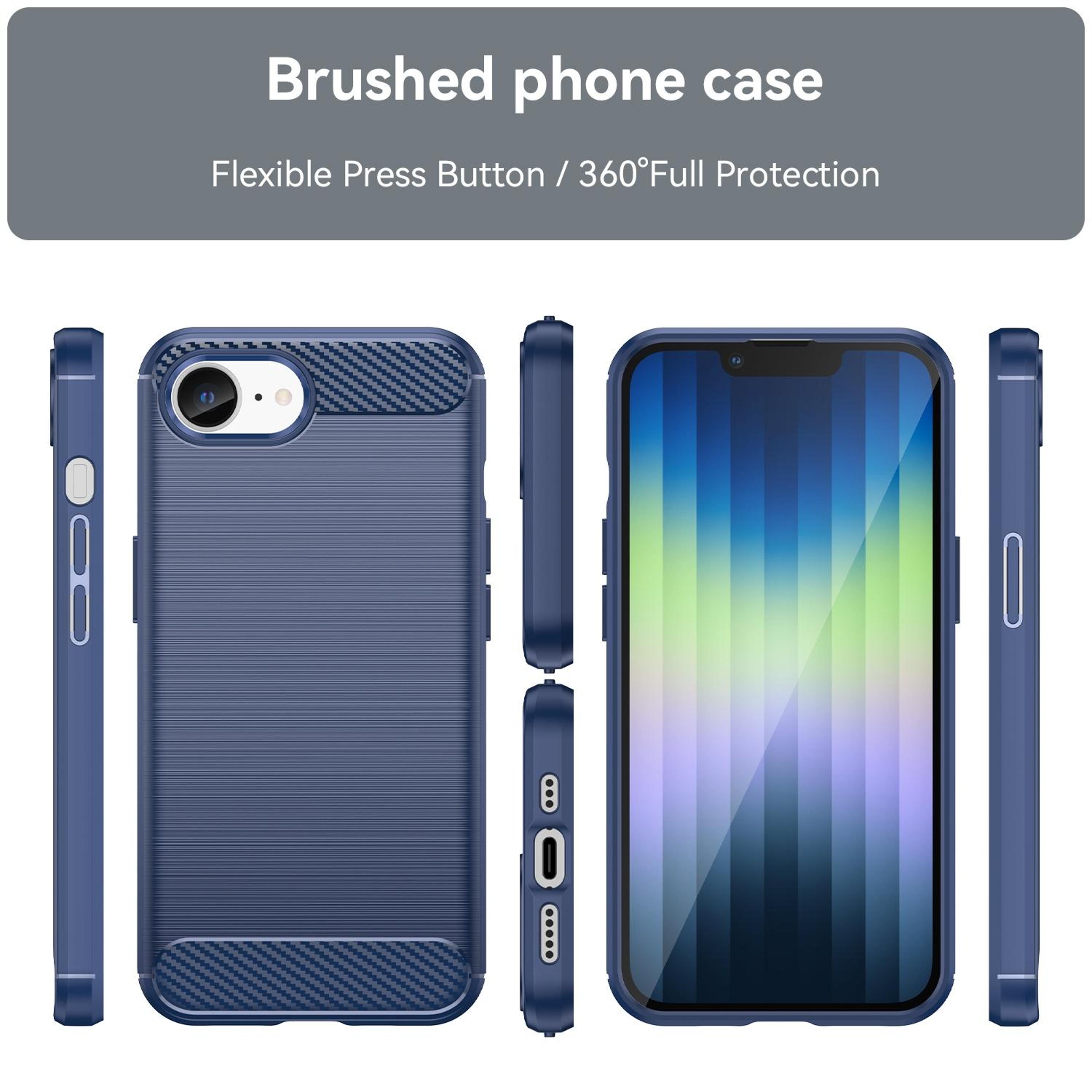 Brushed Carbon Fiber TPU Case For IPhone 17e 16e Slim Shockproof Cover 1