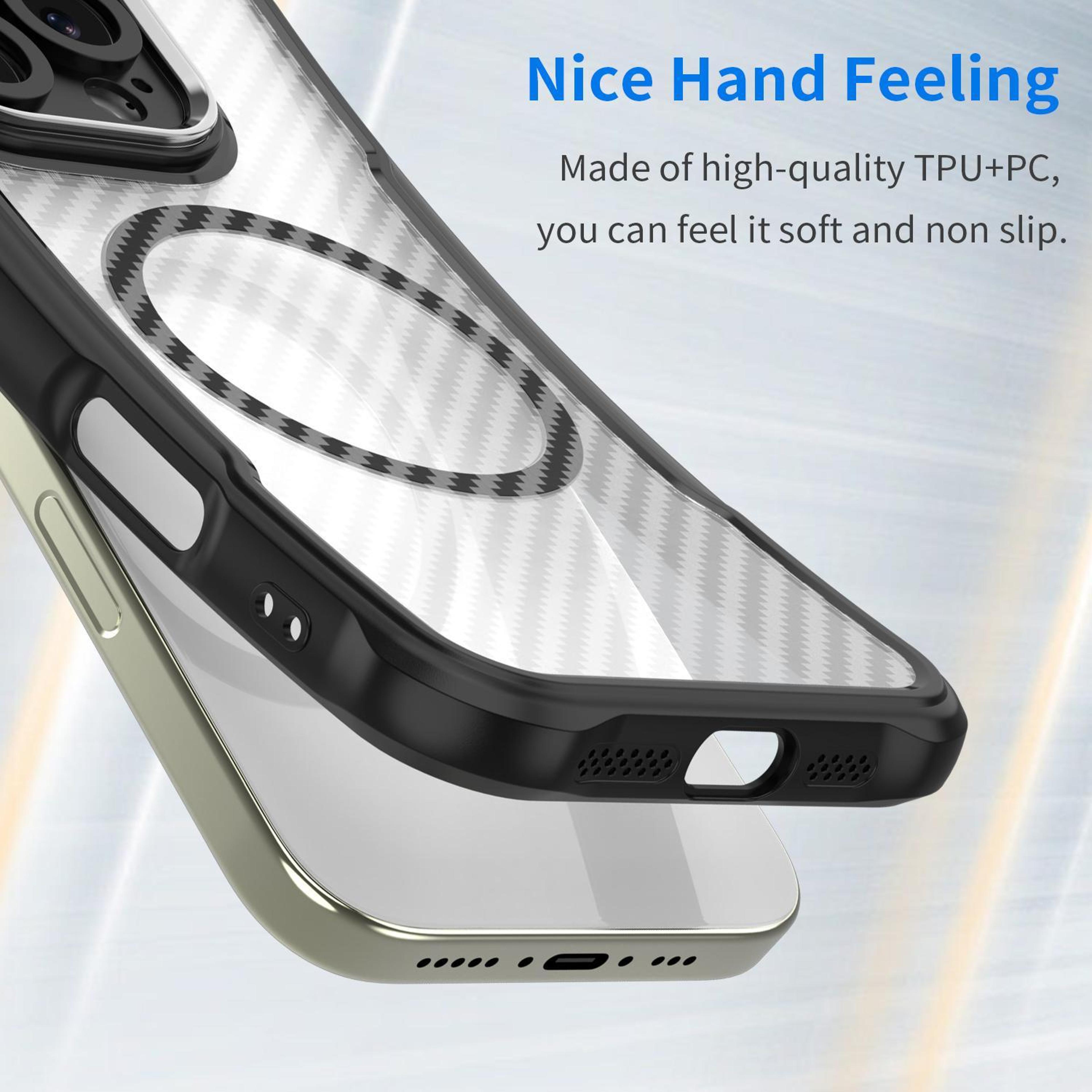 IPhone Air MagSafe Phone Case Carbon Fiber Texture Translucent Protective Cover 3