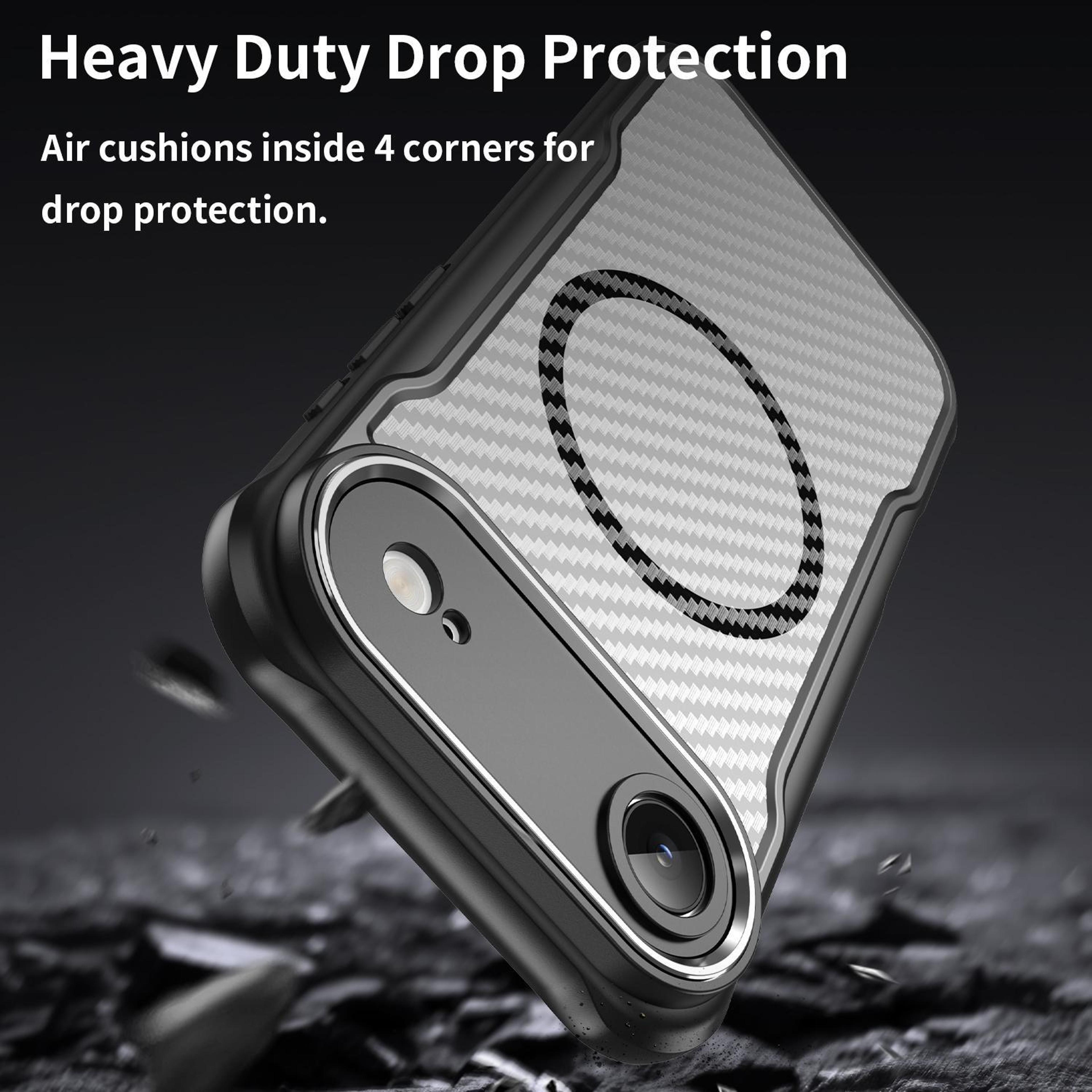 IPhone Air MagSafe Phone Case Carbon Fiber Texture Translucent Protective Cover 8