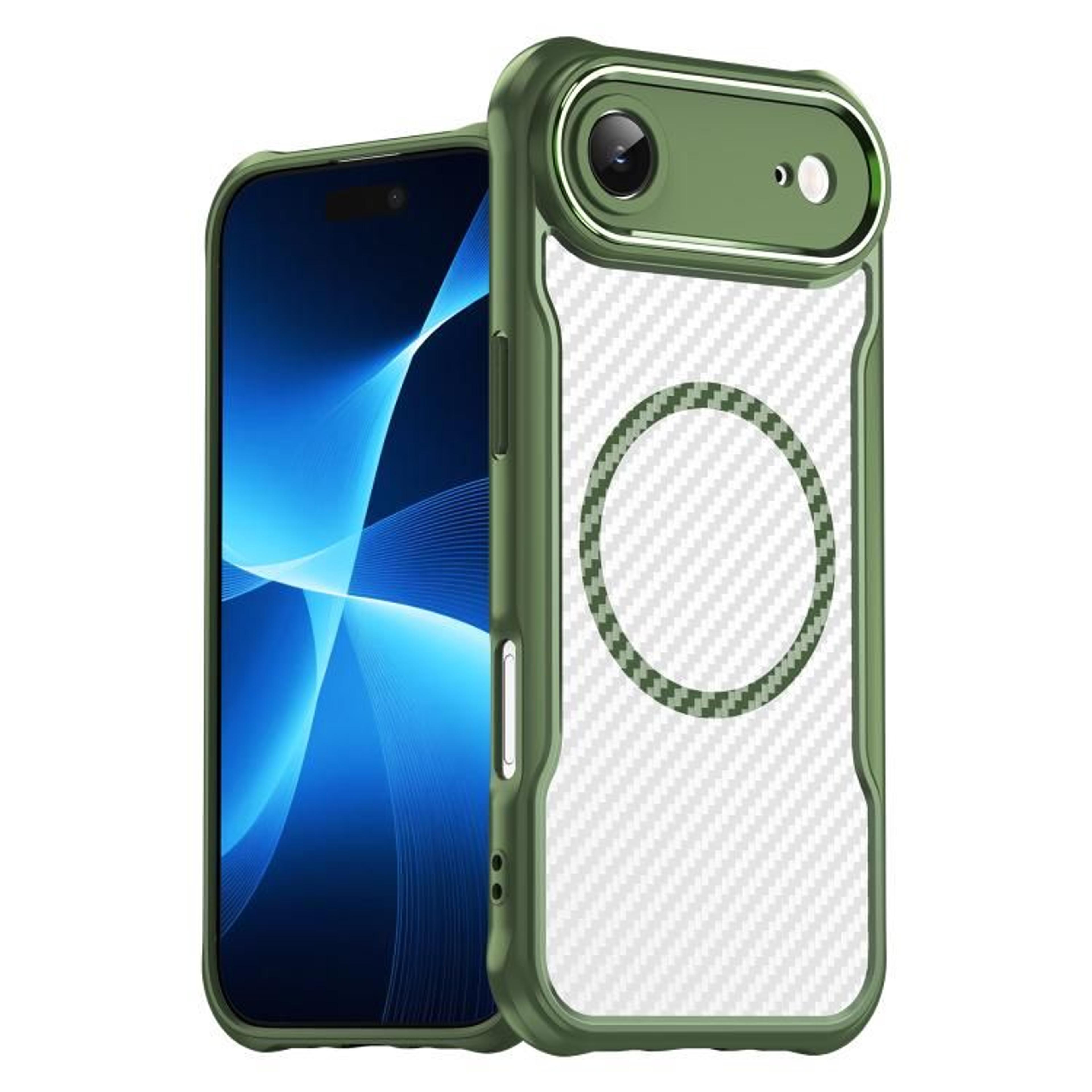 IPhone Air MagSafe Phone Case Carbon Fiber Texture Translucent Protective Cover 10