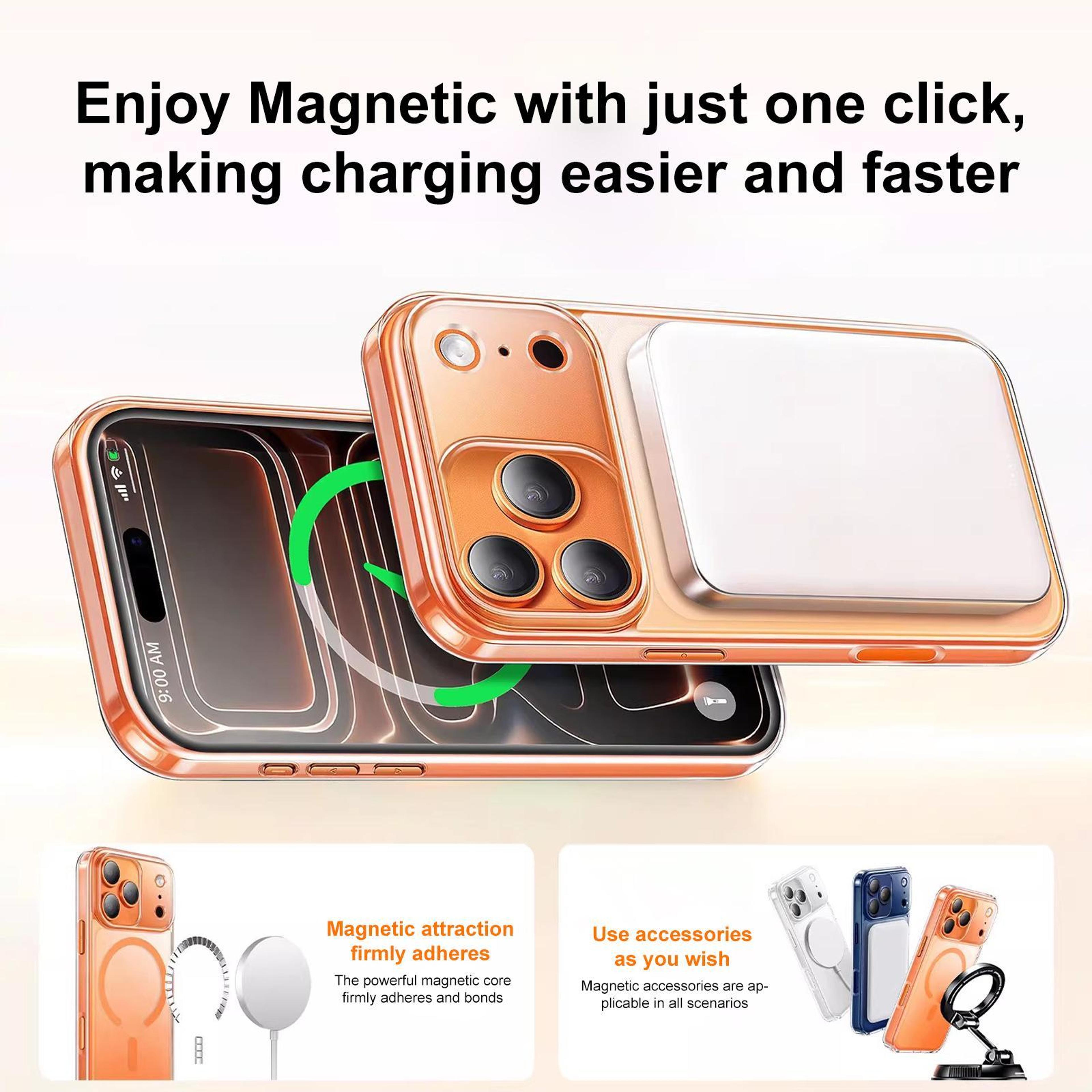 XDcase Magnetic IPhone 17 Pro Max Case Frosted Transparent Shockproof Phone Case 6