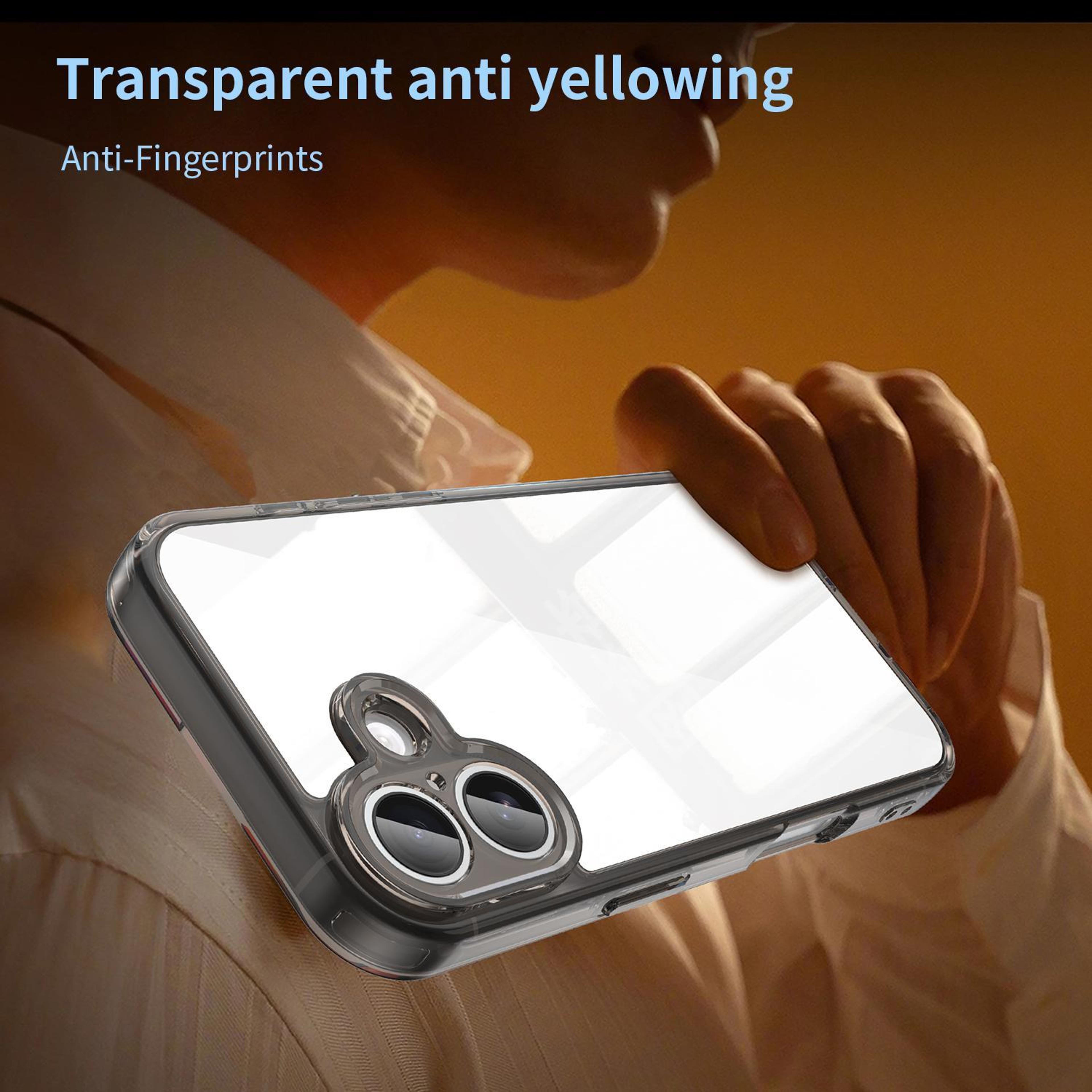 IPhone 17 Shockproof Phone Case Clear TPU PC Hybrid Airbag Protective Cover 4