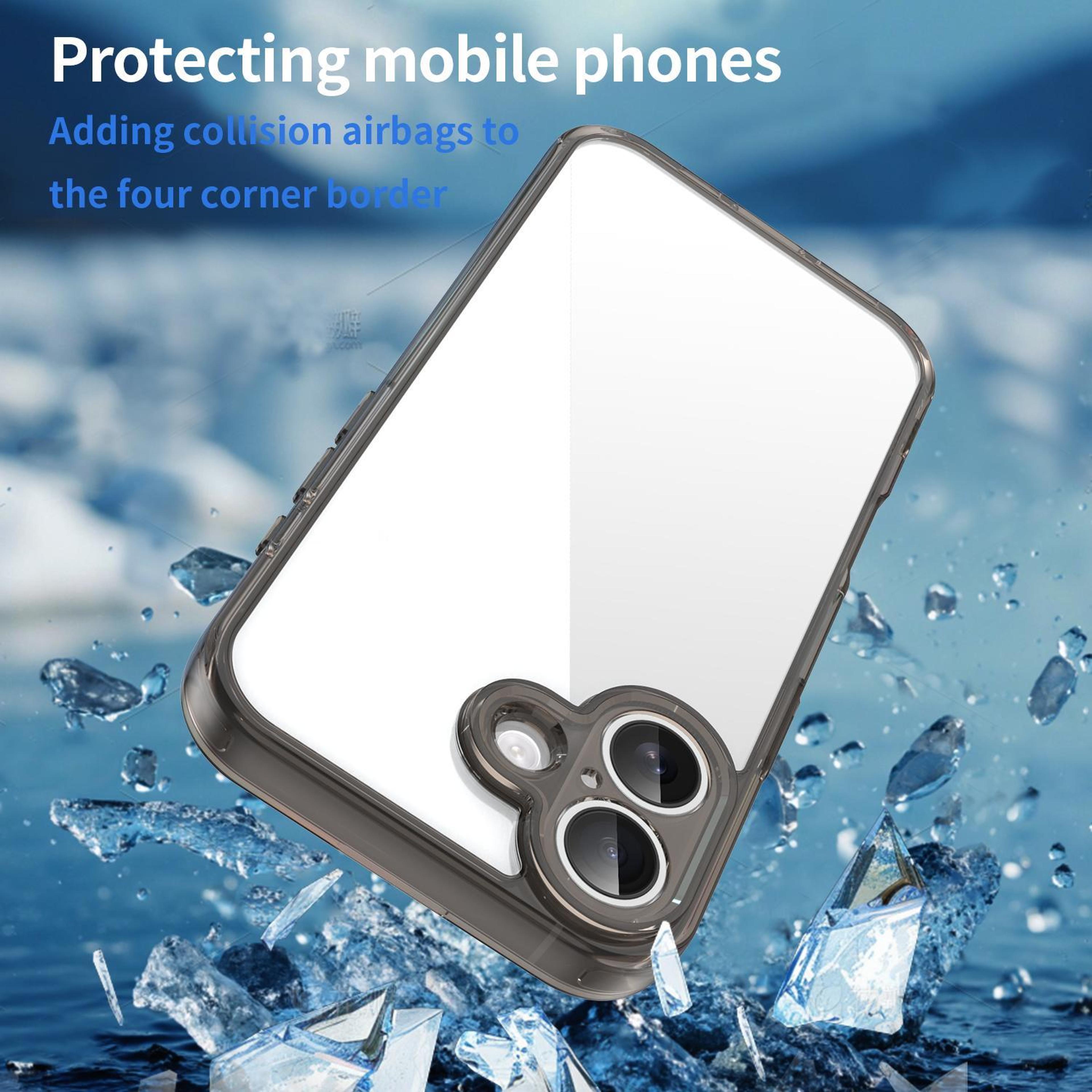 IPhone 17 Shockproof Phone Case Clear TPU PC Hybrid Airbag Protective Cover 6