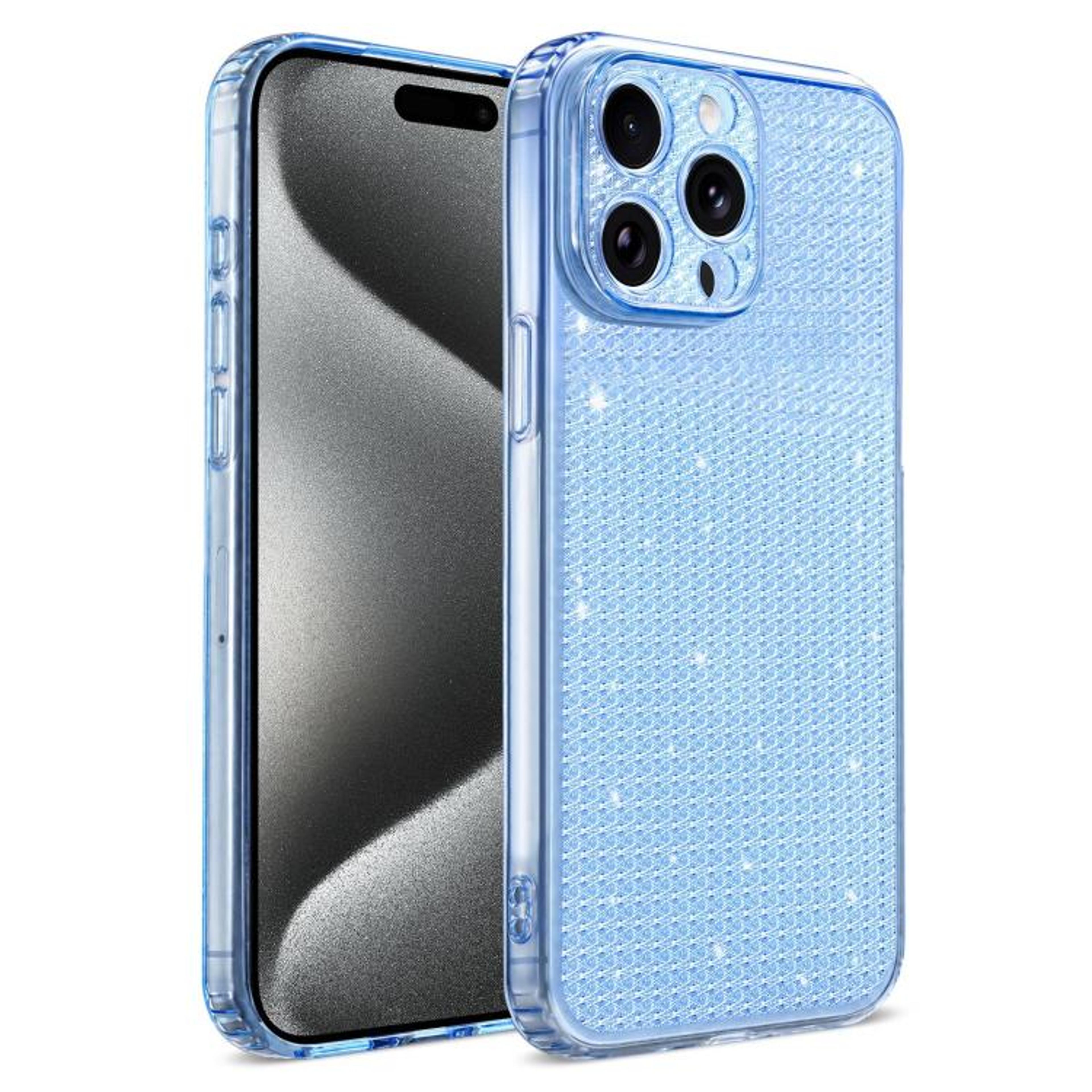 Luxury IPhone 15 Pro Max Case With Glitter Rhinestones  Shockproof Airbag Protection 9