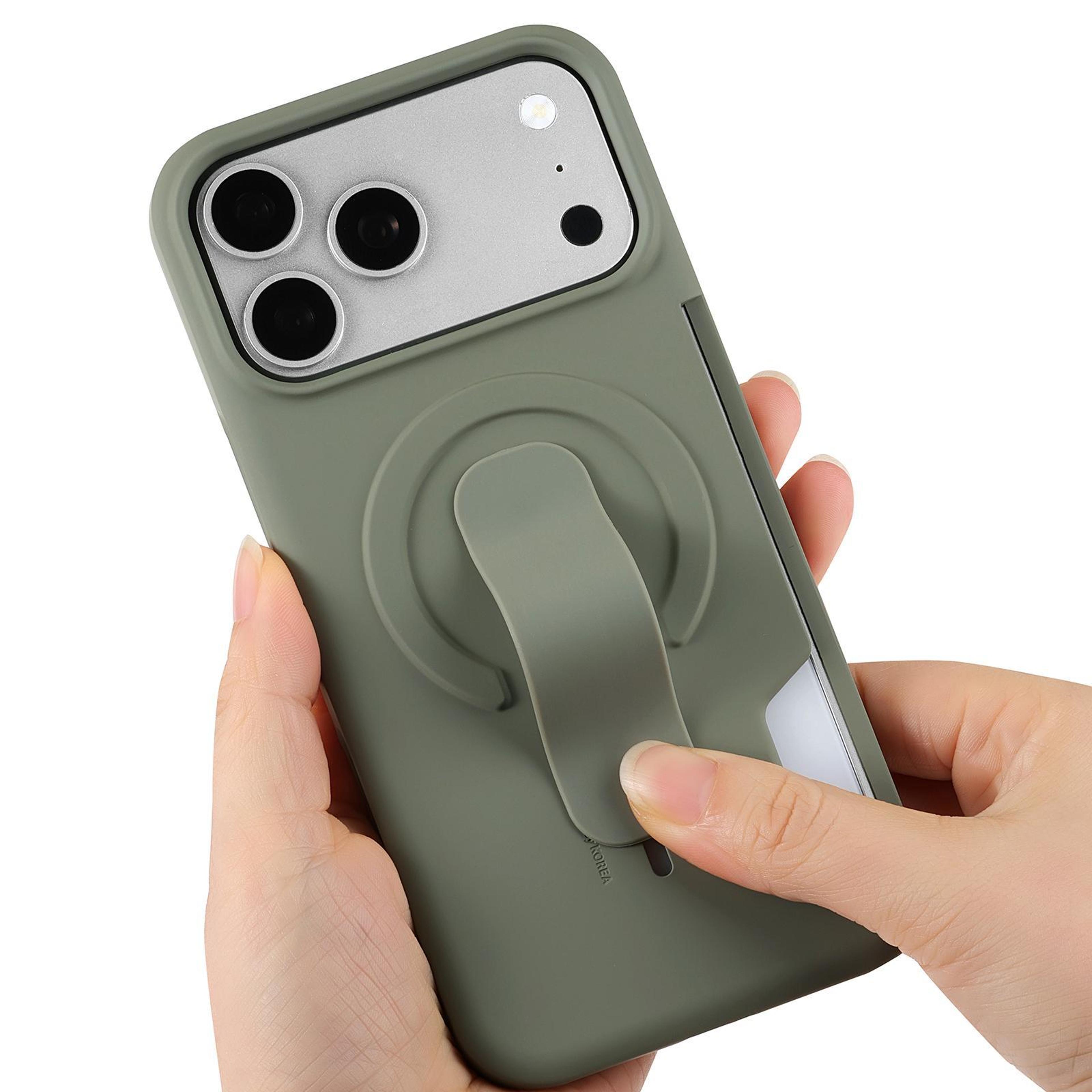 IPhone 16 Pro Magnetic Wallet Case With Card Holder And Kickstand 3