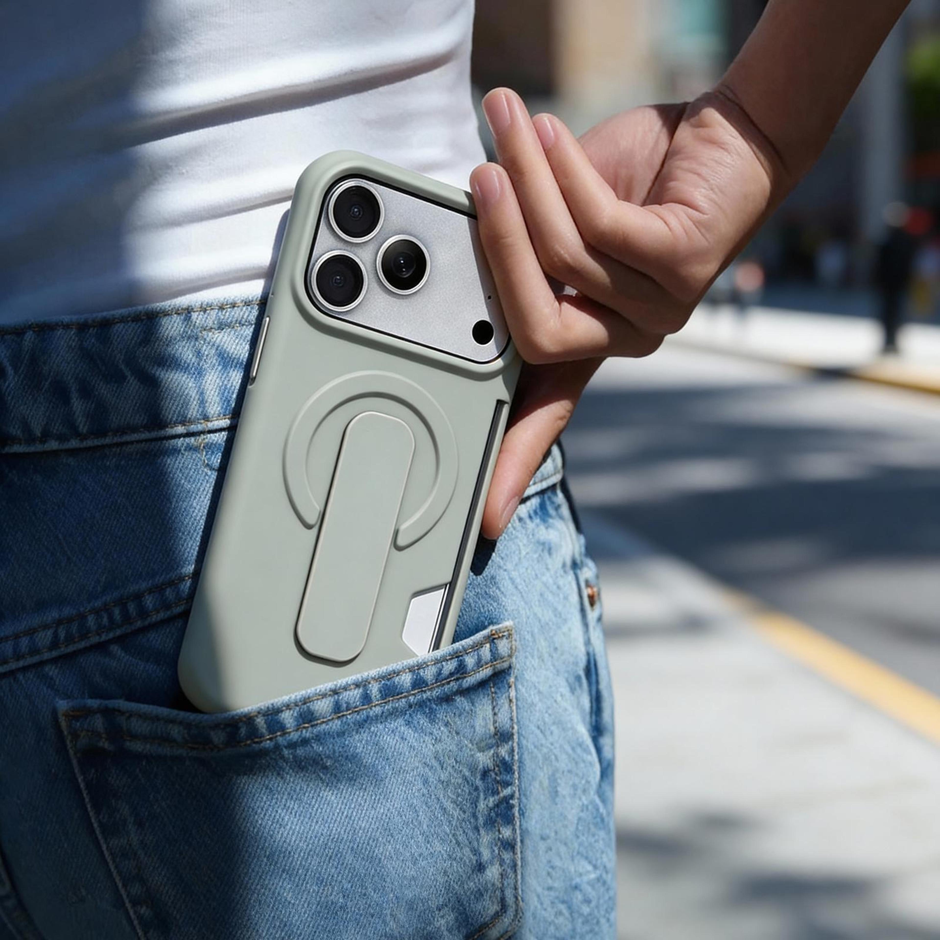 IPhone 16 Pro Magnetic Wallet Case With Card Holder And Kickstand 6