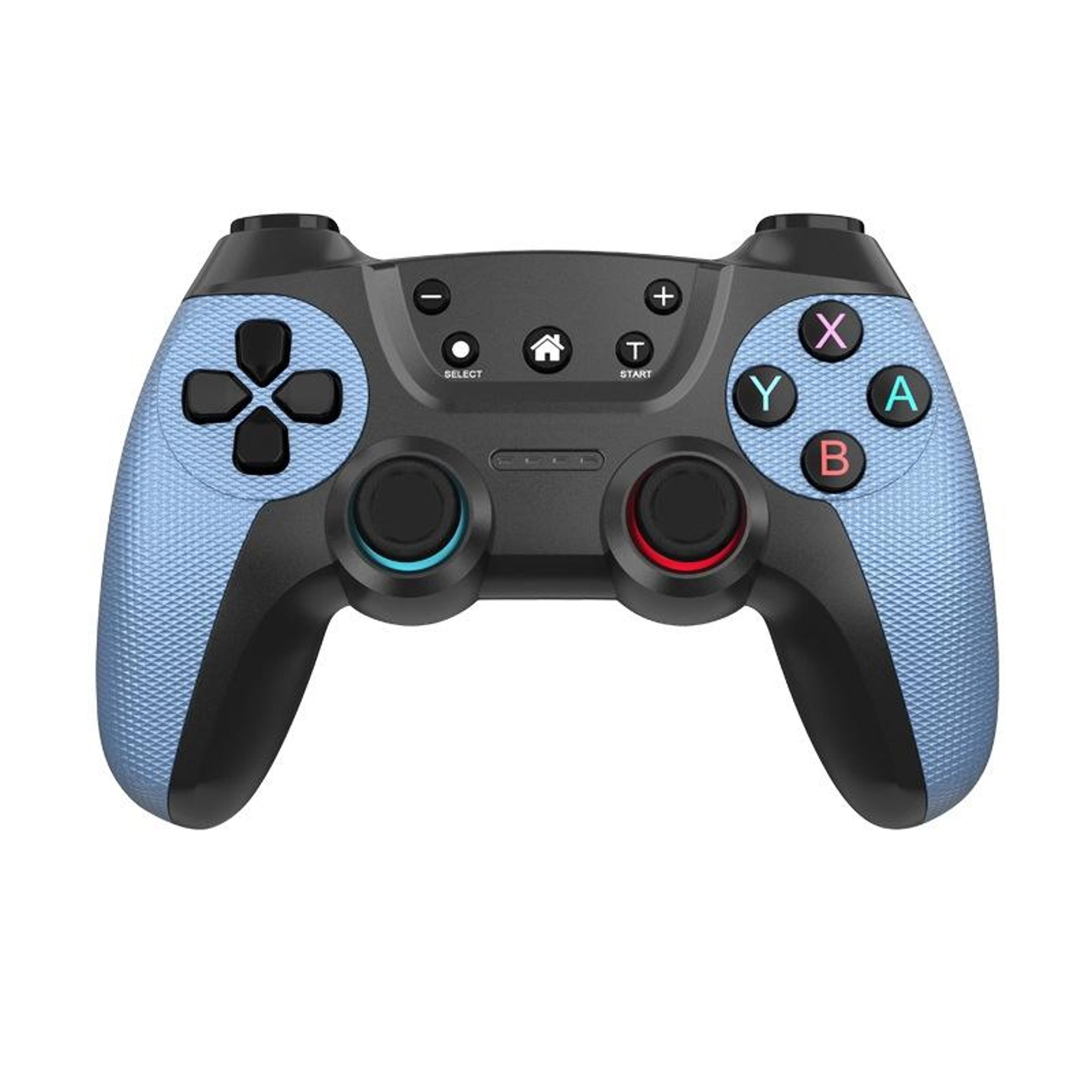 multi-platform wireless bluetooth game controller for switch, pc, android & ios with vibration