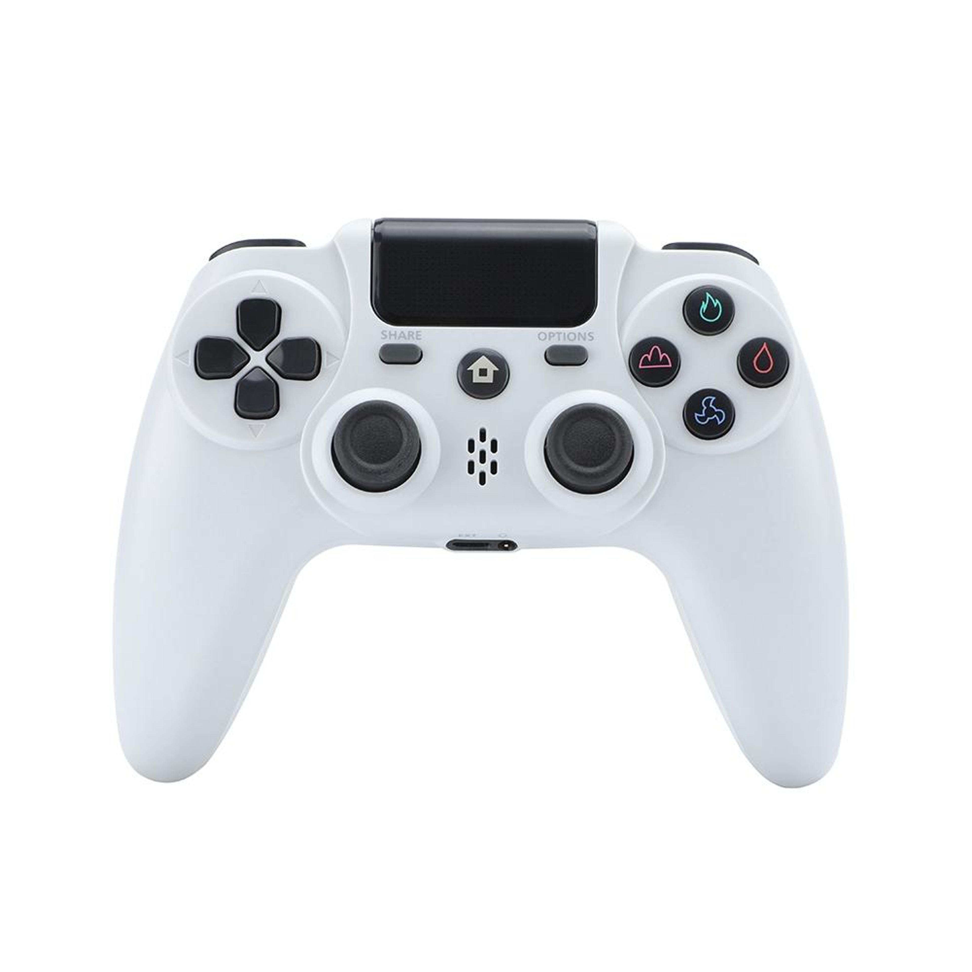 zr486 wireless ps4 controller with vibration feedback and lightweight abs design