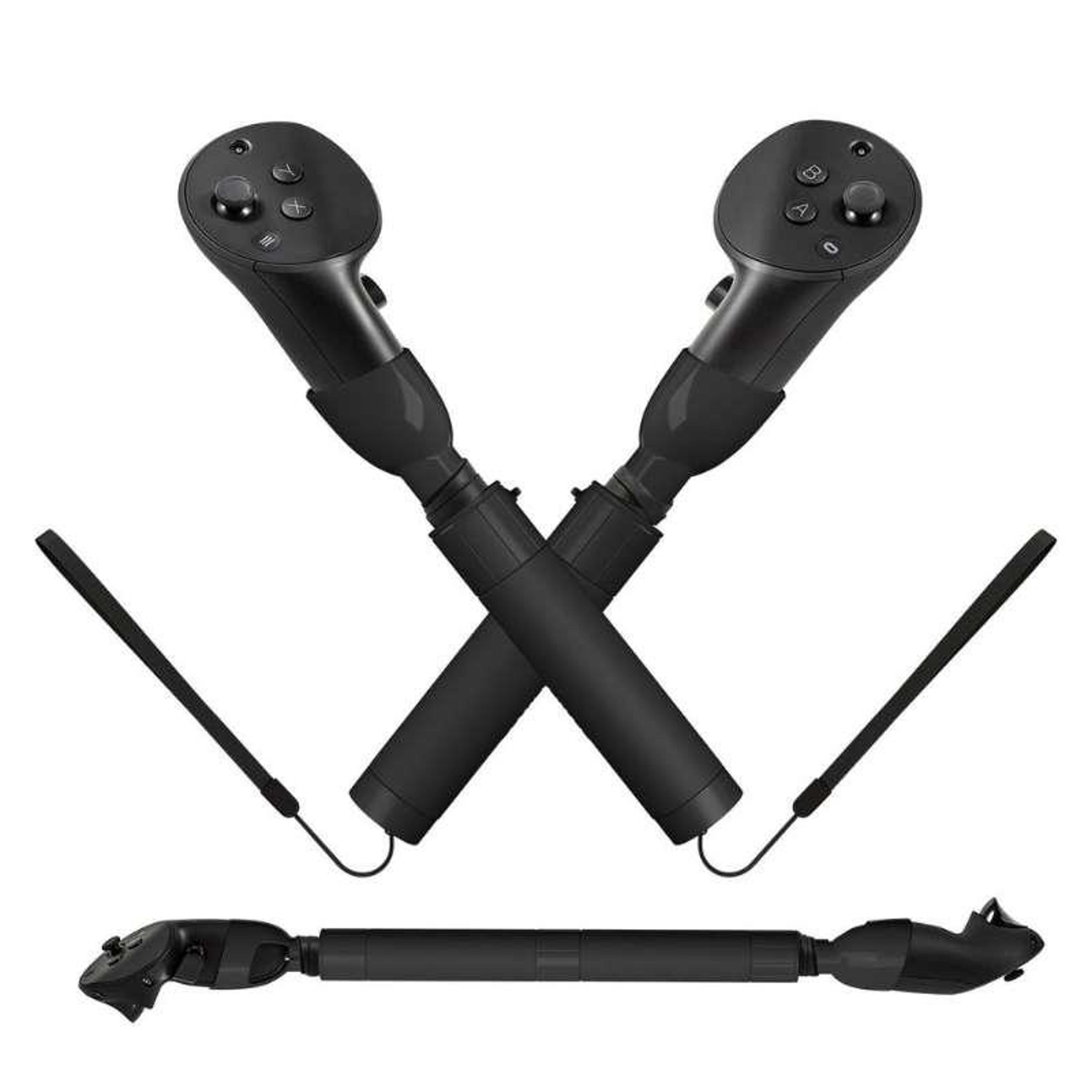 meta quest pro vr golf club handle and multi-game controller extension